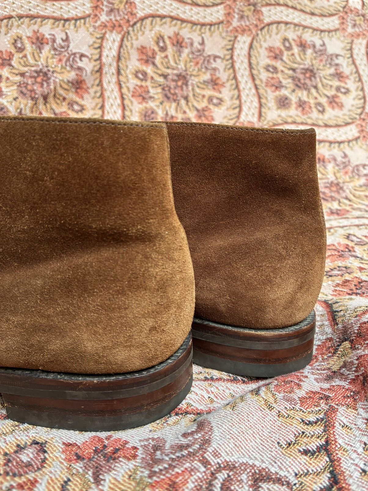 Other LUDWIG GORTZ MADE IN UK TOBBACCO SUEDE CHUKKA DESERT BOOTS Size US 8.5 / EU 41-42 - 8 Thumbnail