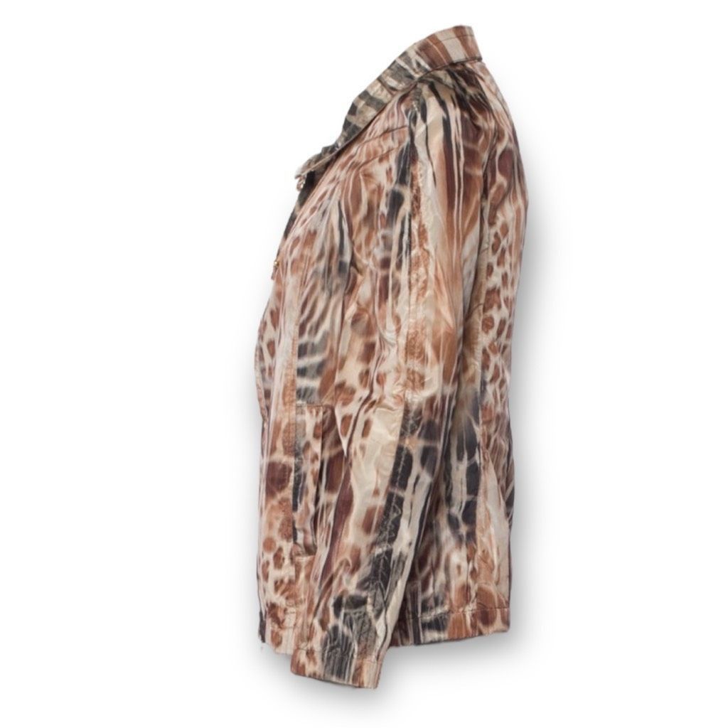 St. John St. John Animal Printed Taffeta Windbreaker Jacket Praline M Size XS / US 0-2 / IT 36-38 - 3 Thumbnail