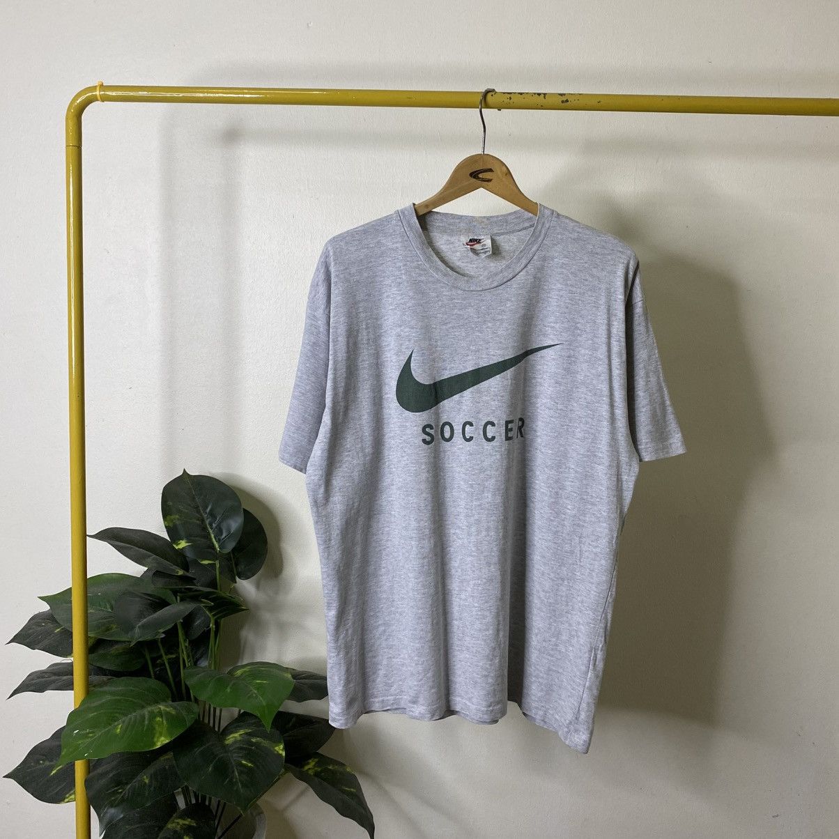 Nike Vintage 1990s Nike Soccer Big Logo T Shirt Size US L / EU 52-54 / 3 - 1 Thumbnail