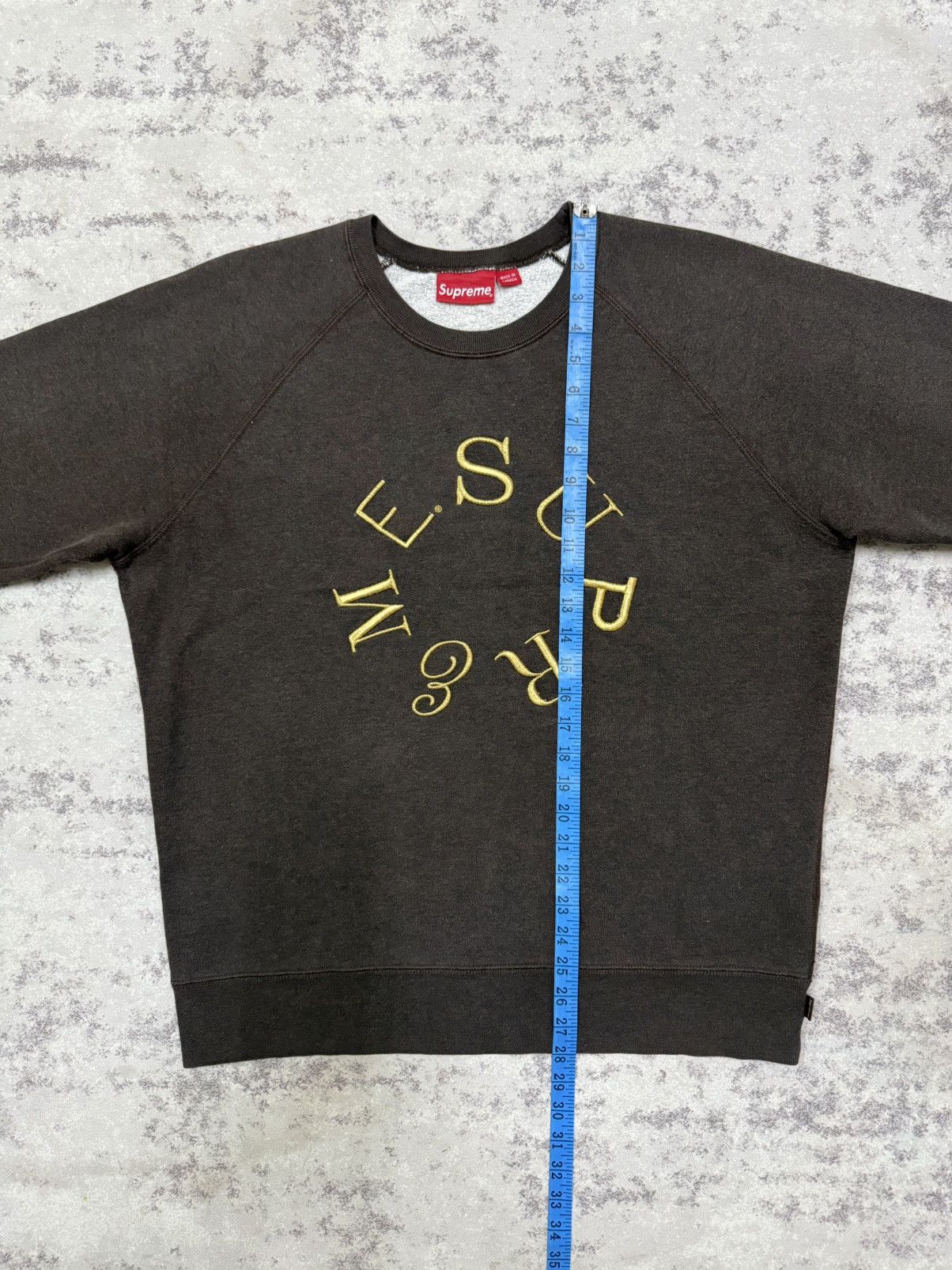 Supreme Supreme Circle Emroidery Logo Sweatshirt Size US XL / EU 56 / 4 - 20 Thumbnail