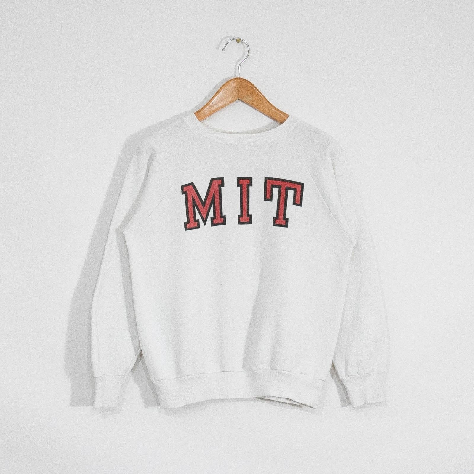 Champion Vintage 80s Champion MIT Sweatshirt Large Distressed Raglan Size US L / EU 52-54 / 3 - 1 Thumbnail