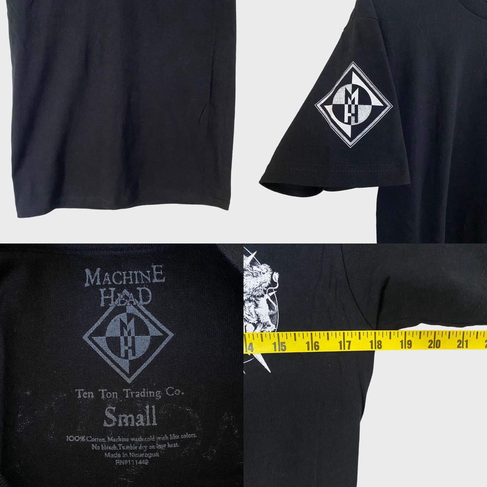 Vintage VINTAGE Machine Head Catharsis Tour T-Shirt Mens Small Black Graphic Heavy Metal Rock Tee Size US S / EU 44-46 / 1 - 8 Thumbnail