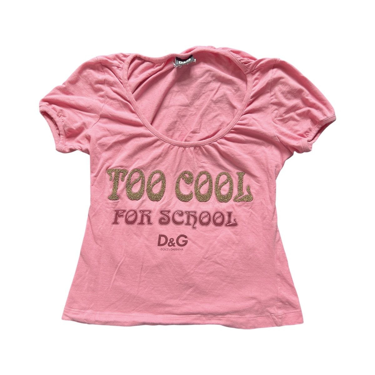 Dolce & Gabbana DOLCE GABBANA TOO COOL FOR SCHOOL TOP pink blouse print Size S / US 4 / IT 40 - 1 Thumbnail