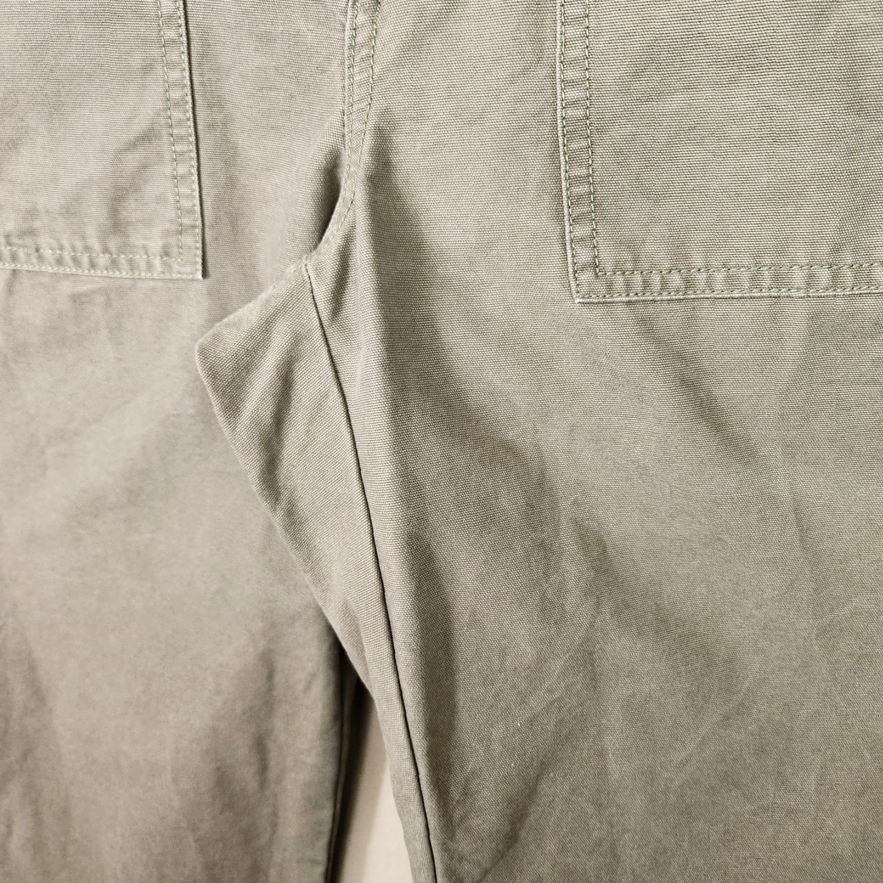 Banana Republic VINTAGE Banana Republic Womens Olive High Rise Utility Canvas Chino Pants-Size 4 Size 27" / US 4 / IT 40 - 4 Thumbnail