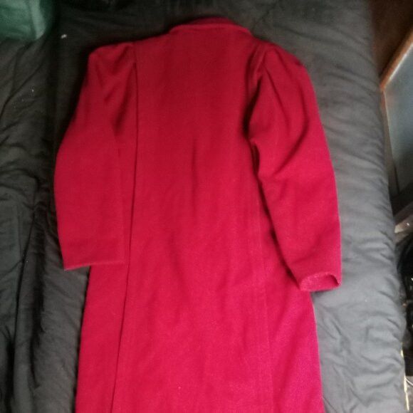 Other Vintage 60s Concept Wool Overcoat Red ILGWU Size M / US 6-8 / IT 42-44 - 6 Thumbnail