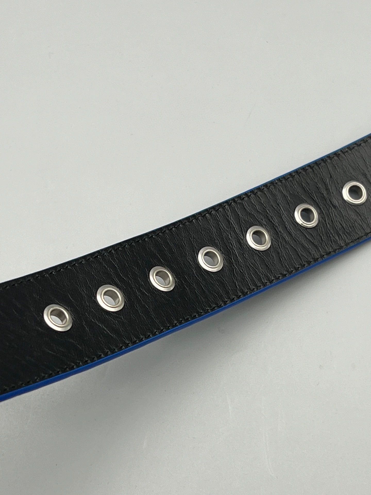 Bottega Veneta blue woven leather belt by bottega veneta Size ONE SIZE - 4 Thumbnail