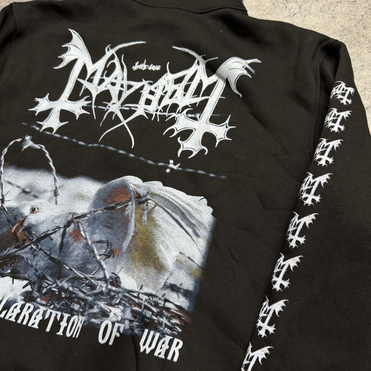 Band Tees Vintage Mayhem Grand Declaration Of War 00s Hoodie Size US L / EU 52-54 / 3 - 6 Thumbnail