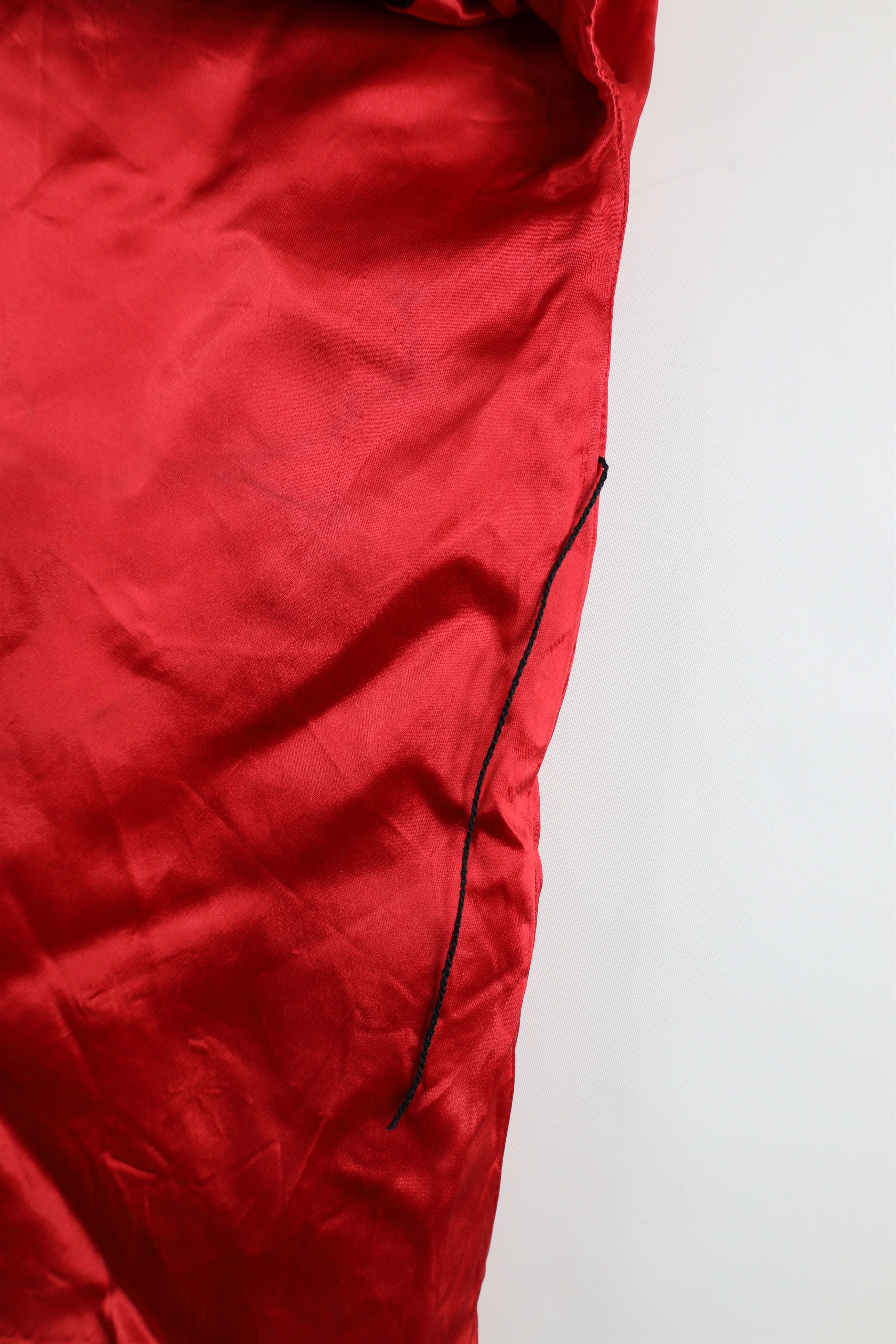 Vintage Vintage 50s 60s Silk Japanese Crane Kimono Shirt Red Size S / US 4 / IT 40 - 7 Thumbnail