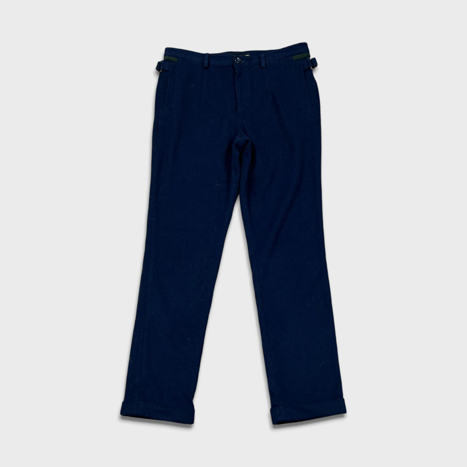 Japanese Brand × Vintage VTG I'm David Pants 32x30 Slim Fit Pleated Casual Trousers Size US 32 / EU 48 - 1 Thumbnail