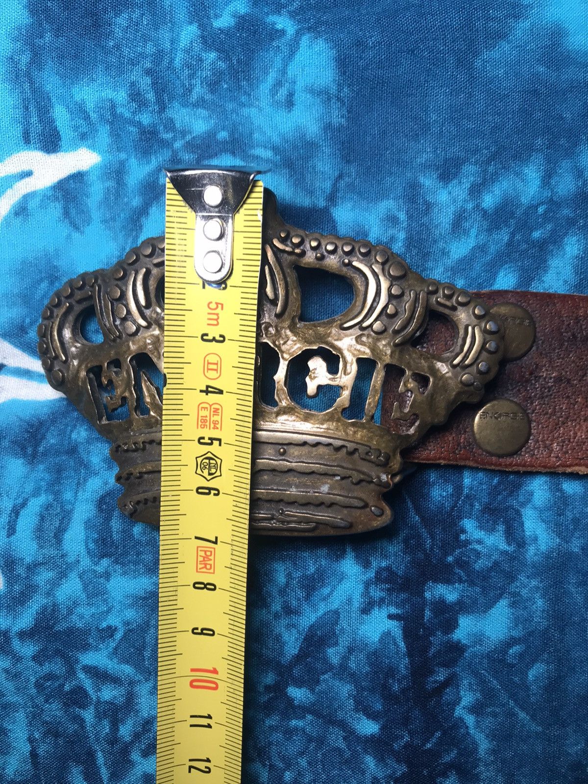 Energie Vintage Leather Belt ENERGIE Y2K Size 34 - 15 Thumbnail