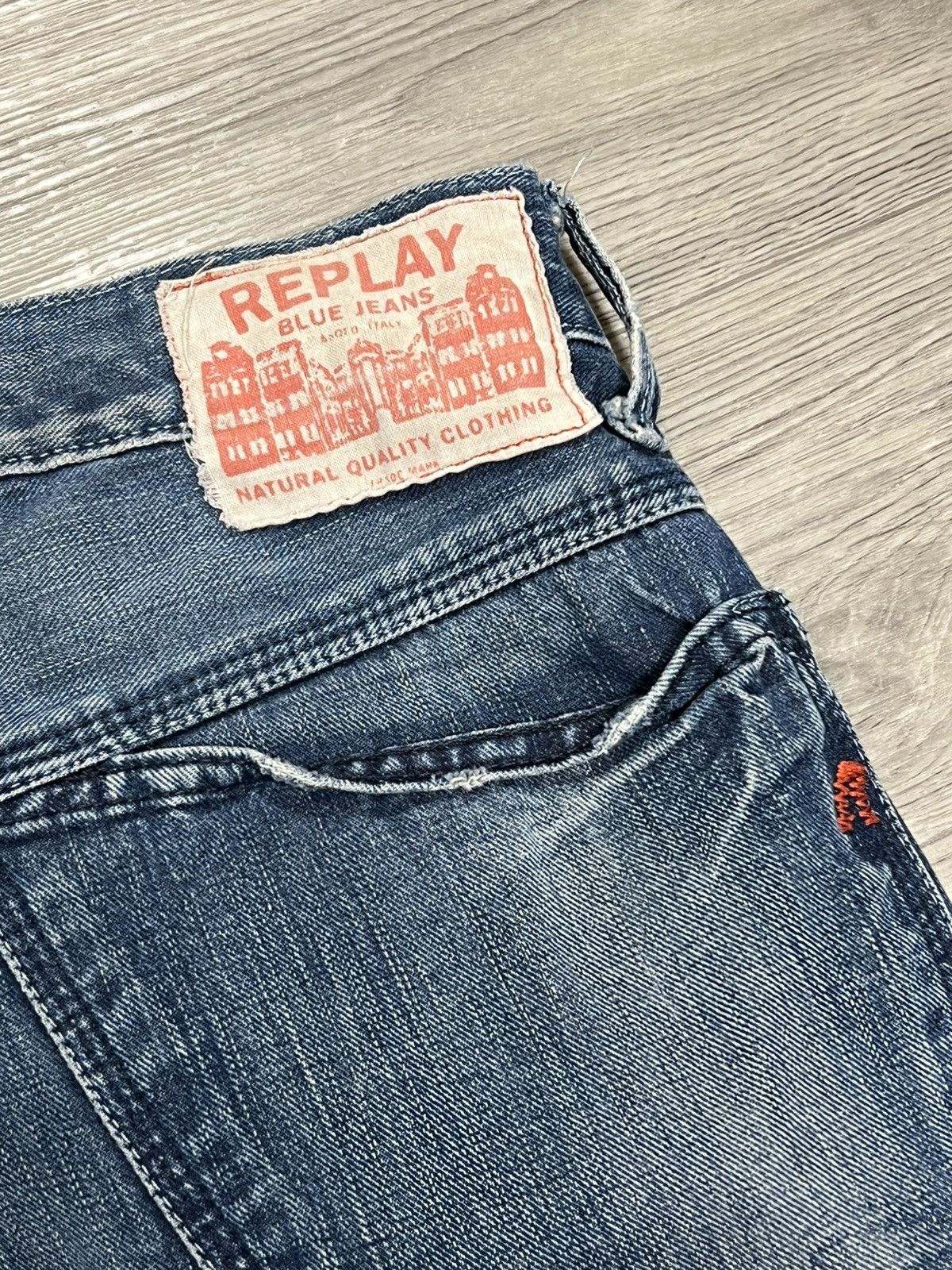 Replay Vintage Y2K REPLAY jeans minimal denim trousers 1990s Size US 32 / EU 48 - 4 Thumbnail