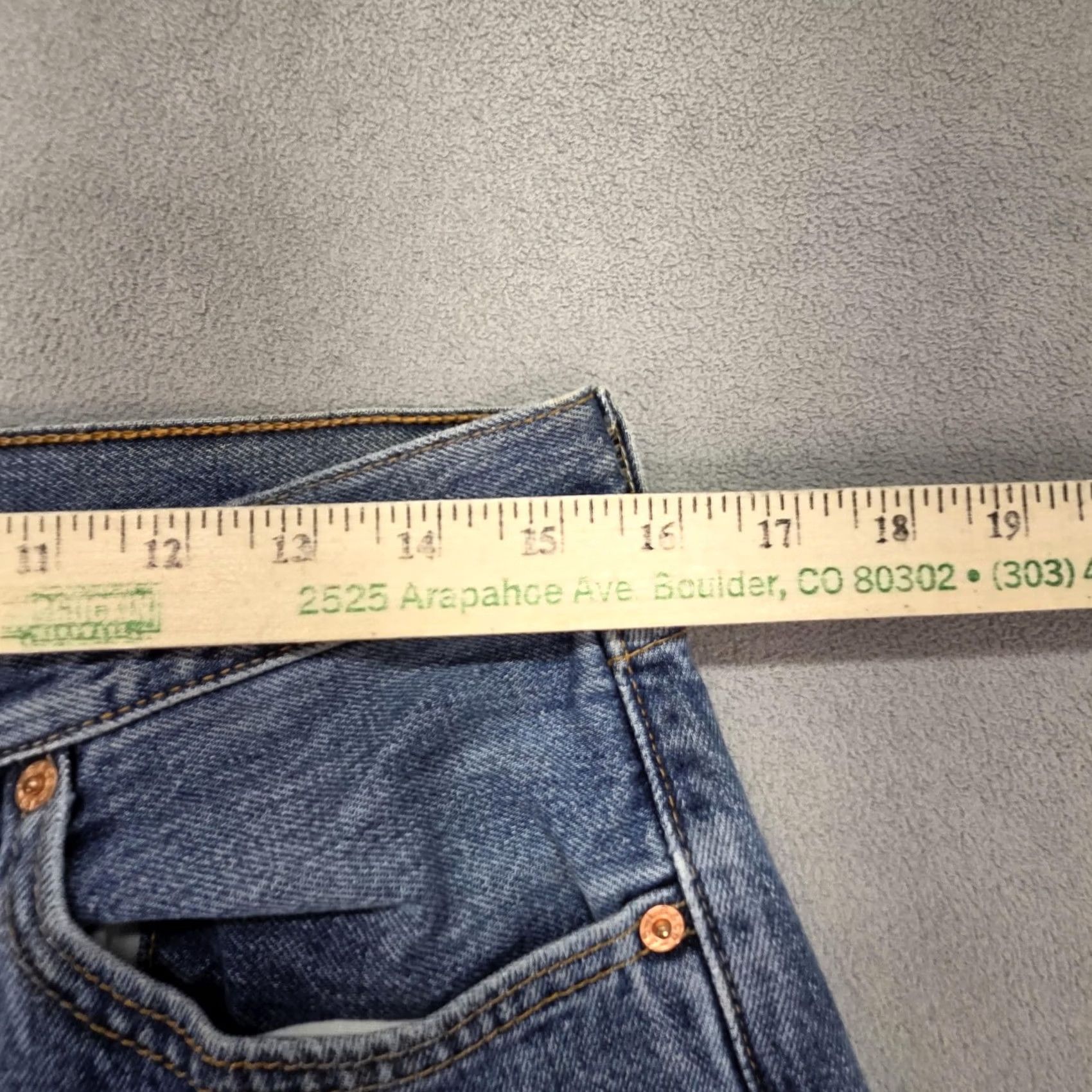 Levi's VTG Levi's 501 Jeans Mens Straight 30x28 Blue Denim 90s Stains Altered Hem Vintage Fits Mens Size US 30 / EU 46 - 3 Thumbnail
