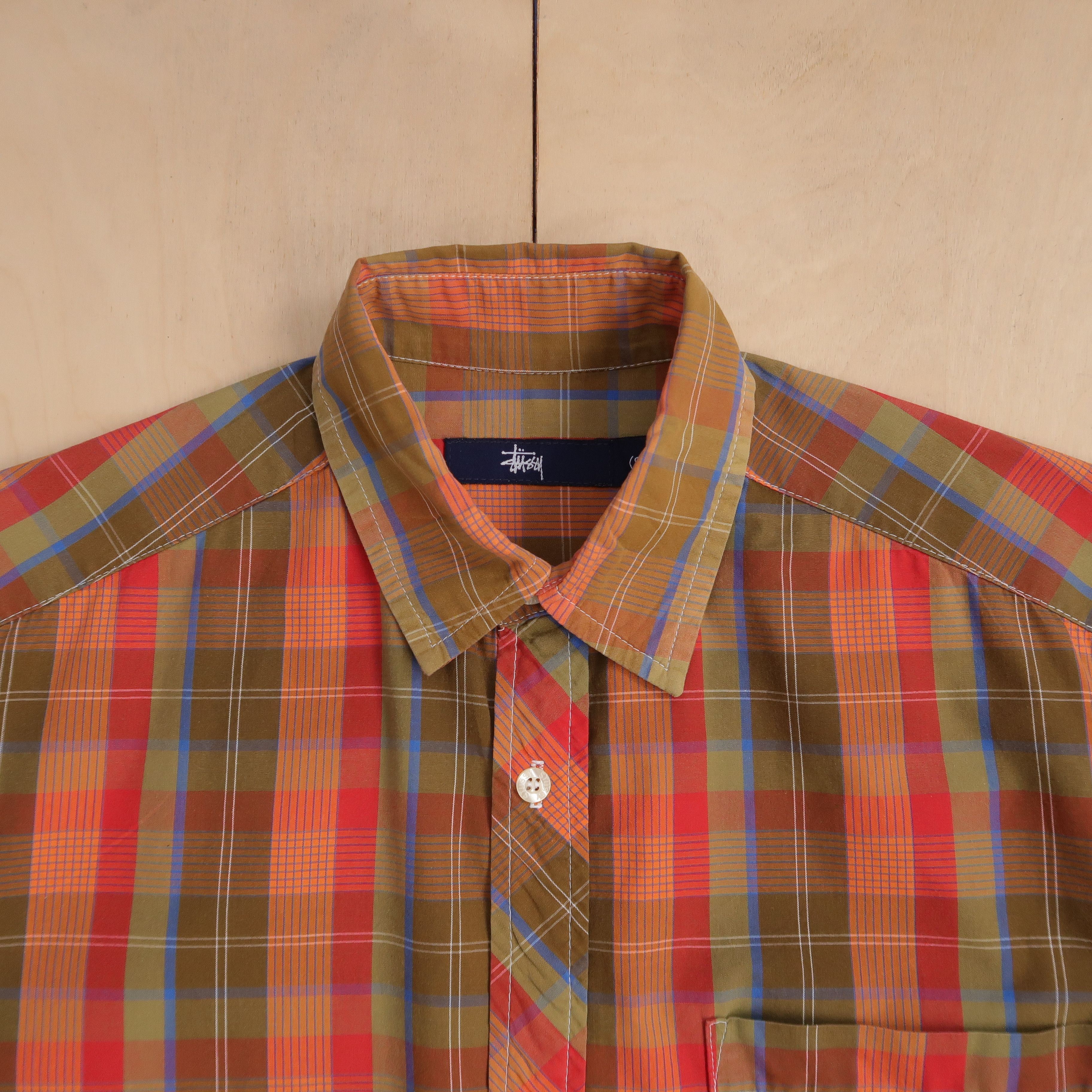 Stussy VTG 90s Old Stussy Psychedelic Check Shirt Size US M / EU 48-50 / 2 - 3 Thumbnail