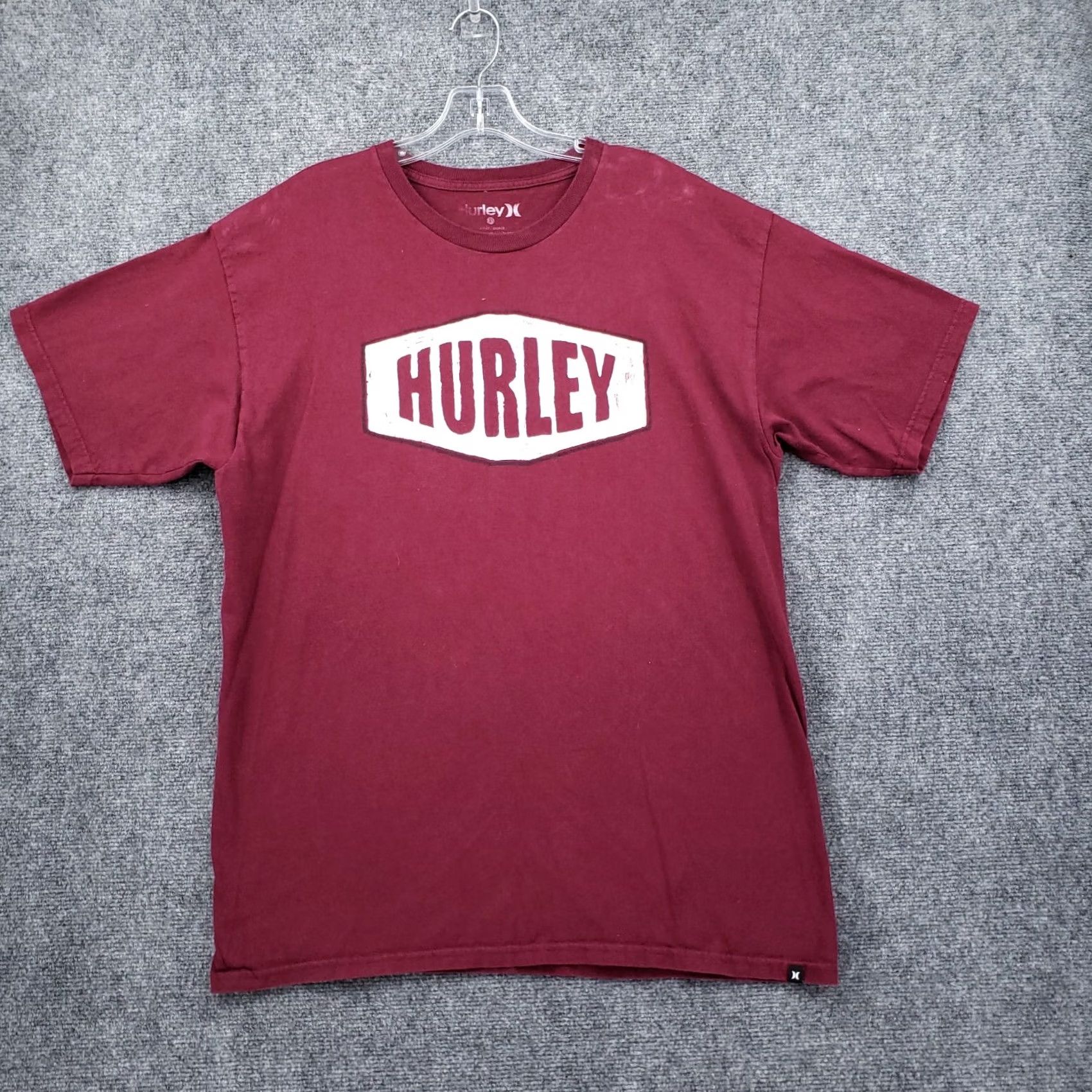 Hurley Hurley T-Shirt Mens L Red Logo Print Crew Neck Short Sleeves Cotton Tee Size US L / EU 52-54 / 3 - 2 Thumbnail