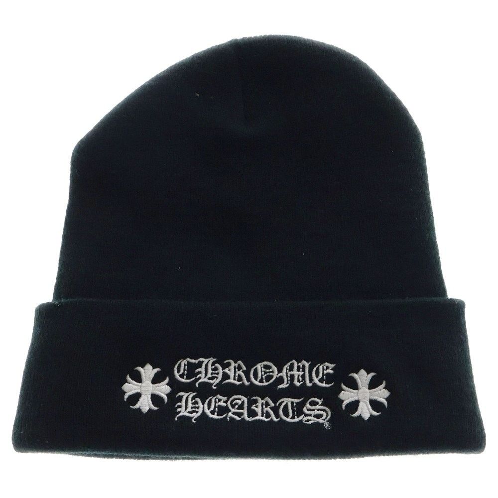 Chrome Hearts CH Plus Black Knit Beanie Cap