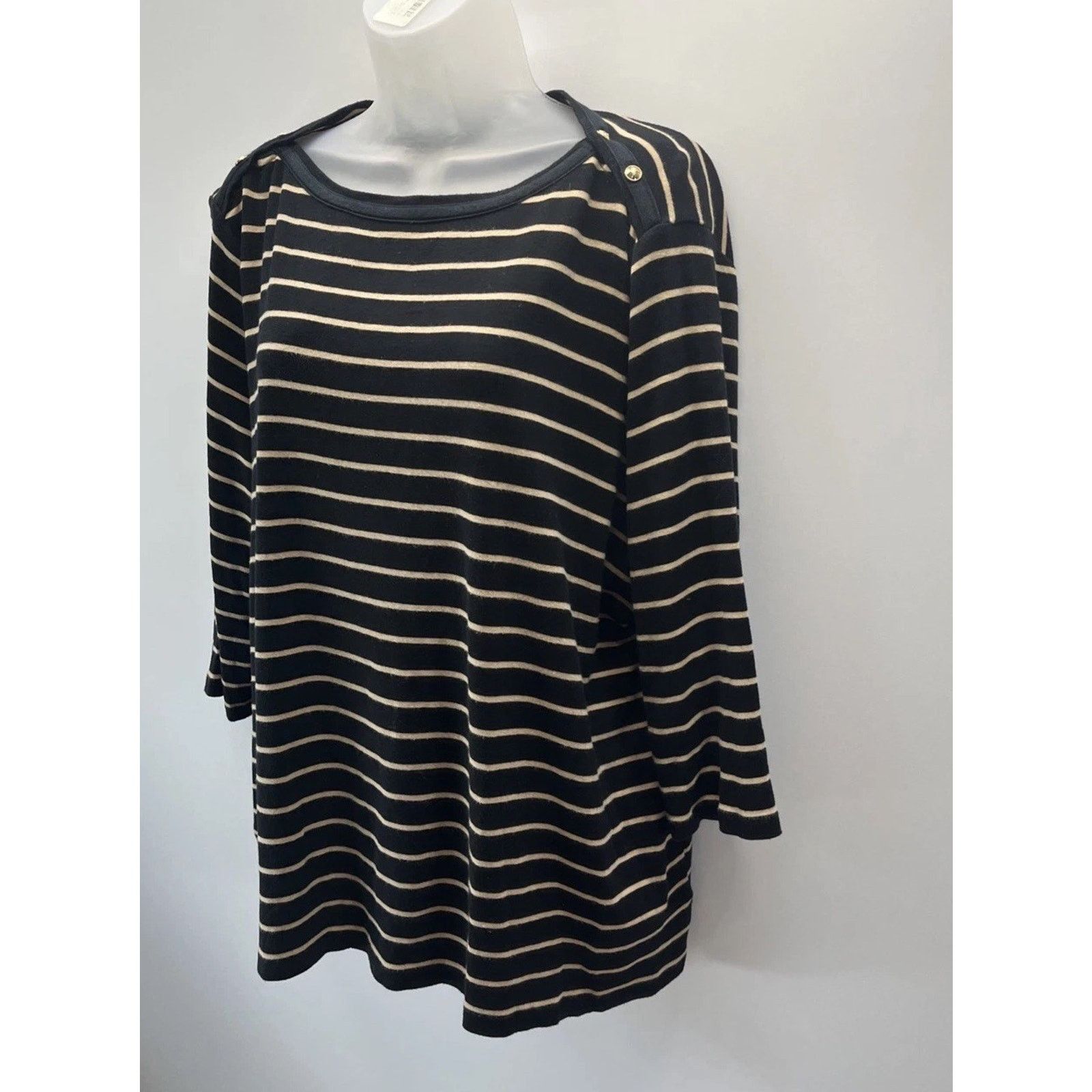 Lauren Ralph Lauren Lauren Ralph Lauren Womens Top 3X Gold Black Gold Size 3XL / US 20-22 - 3 Thumbnail