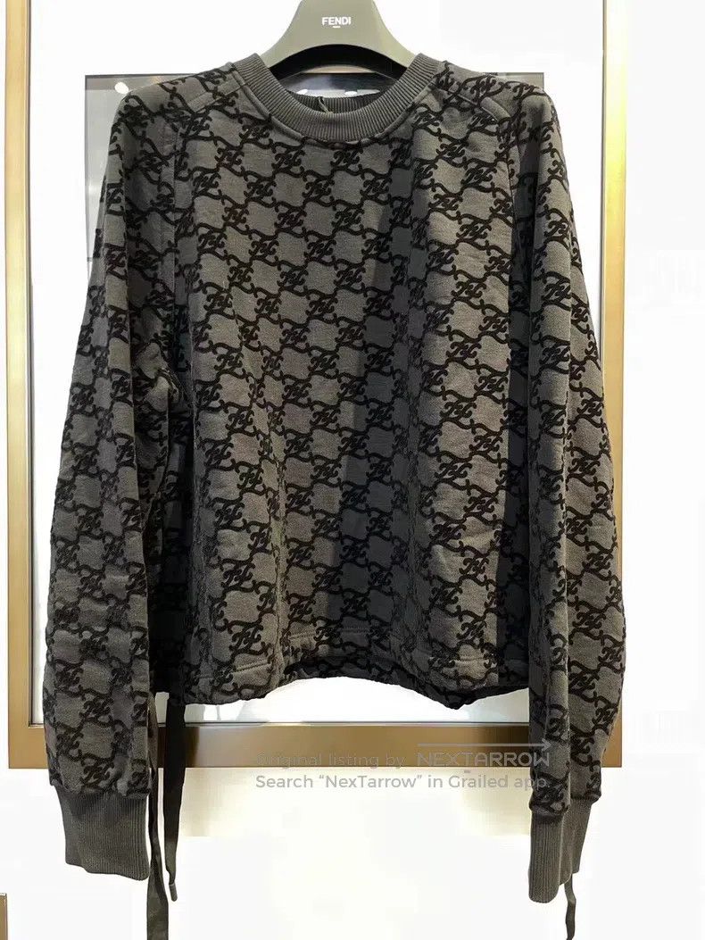 Fendi Fendi All Logo Black Relaxed Fit Hoodie Size S / US 4 / IT 40 - 6 Thumbnail