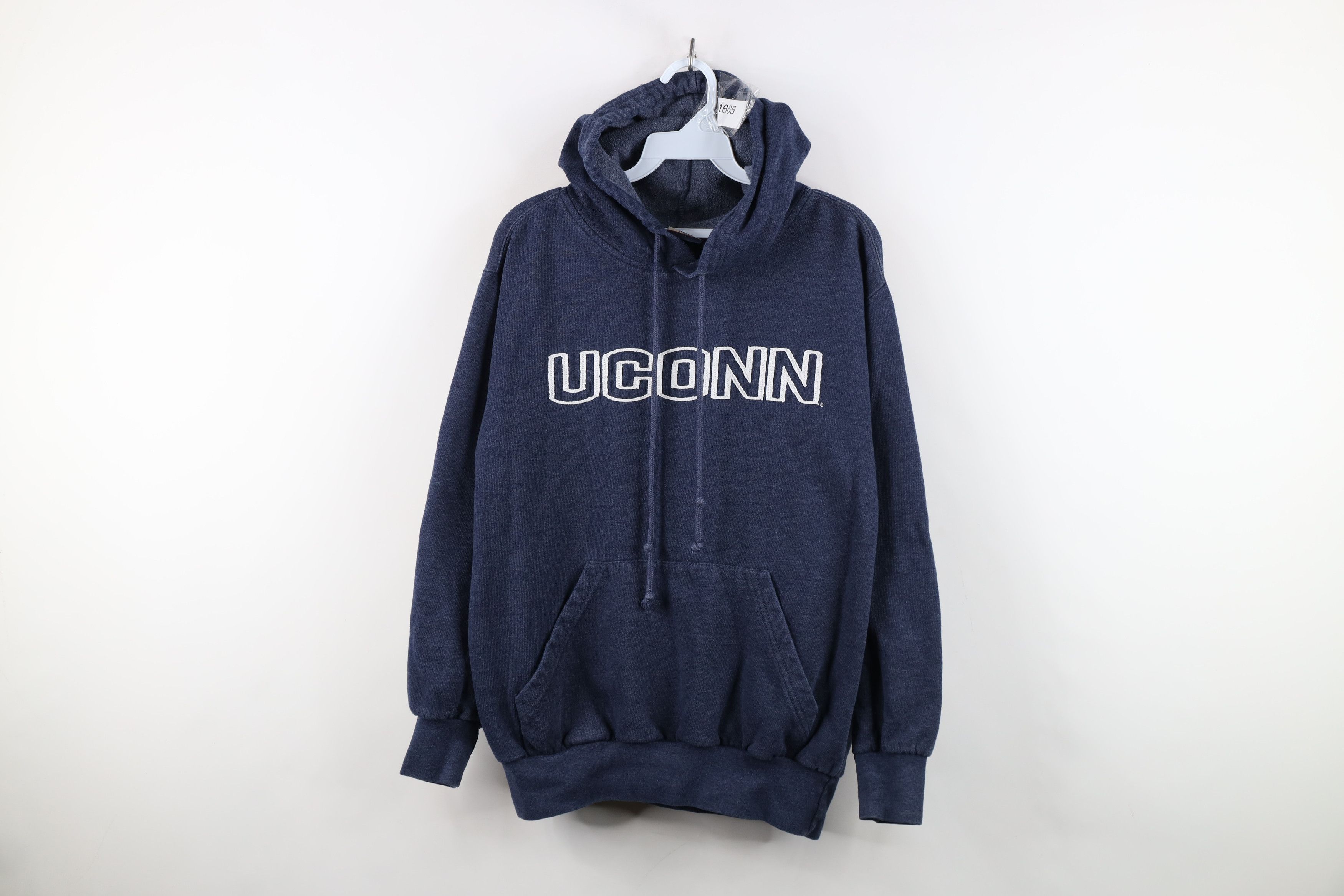Vintage Vintage 90s Y2K University of Connecticut Hoodie Sweatshirt Size M / US 6-8 / IT 42-44 - 1 Thumbnail