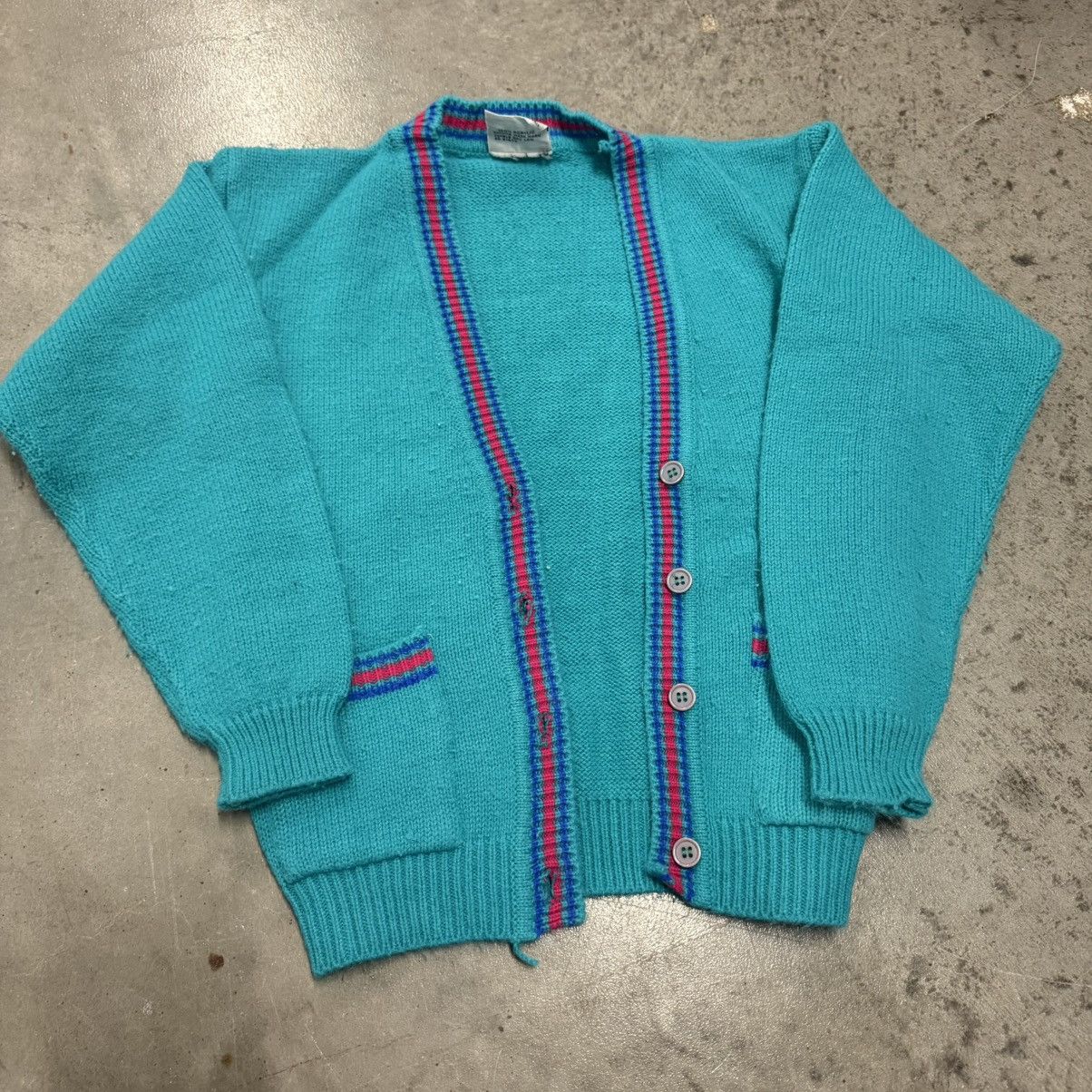 Other Vintage 80's Grunge Essential Women's Cute Cardigan ! Size S / US 4 / IT 40 - 2 Thumbnail