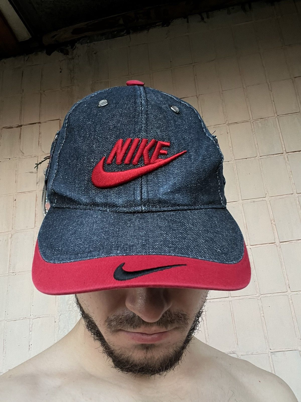 Nike Vintage Hat Nike Y2K Avant Garde Cap Size ONE SIZE - 20 Thumbnail