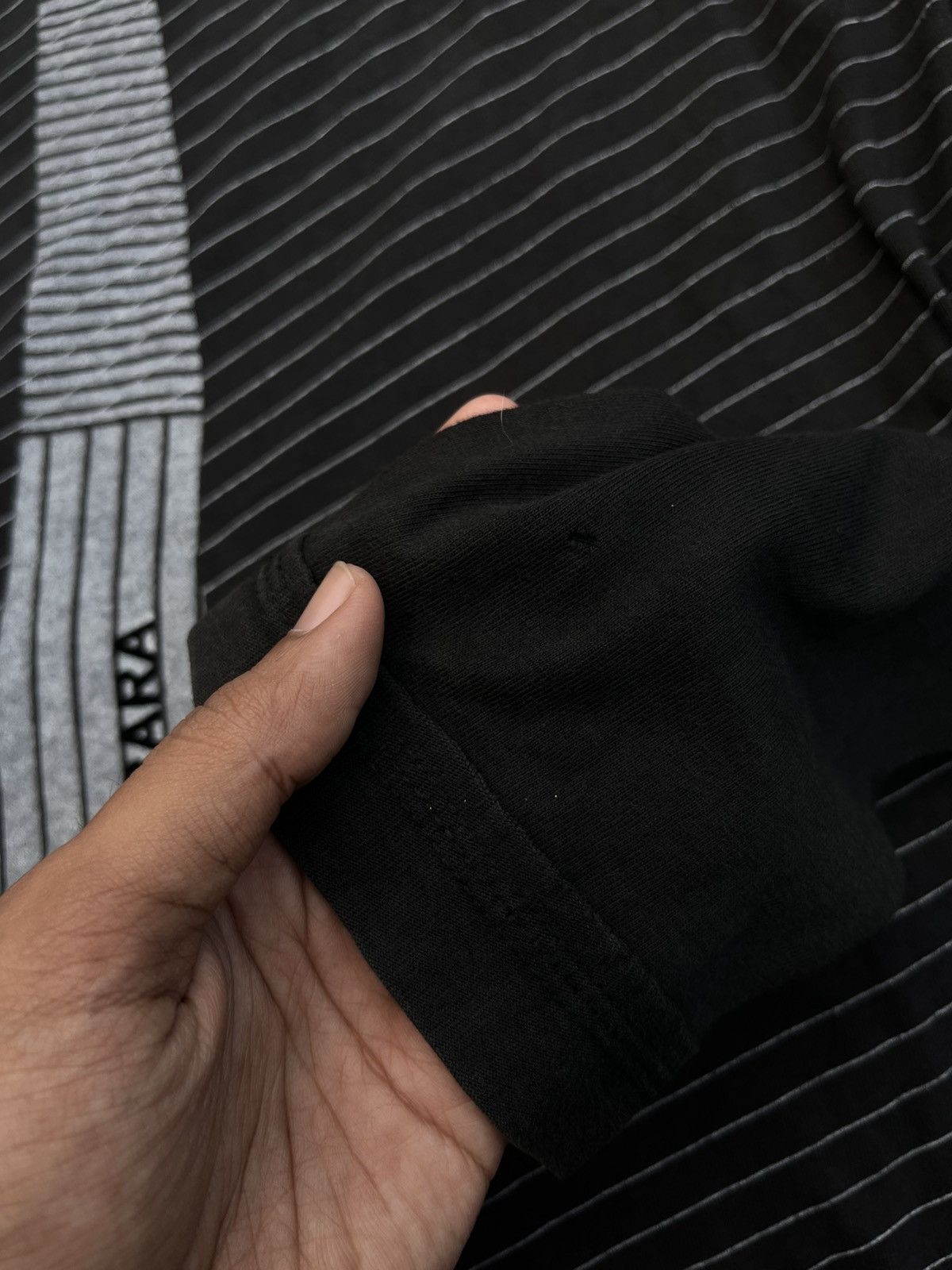 Japanese Brand JAPANESE KIRARA STRIPE TIE ART LONGSLEVEE Y2K PUNK VKEI Size US S / EU 44-46 / 1 - 6 Thumbnail