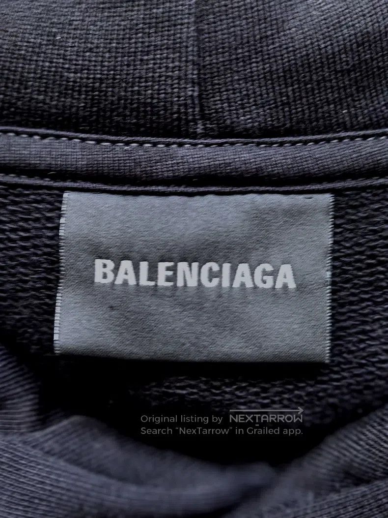 Balenciaga Balenciaga WFP Black Hoodie Size US S / EU 44-46 / 1 - 5 Thumbnail