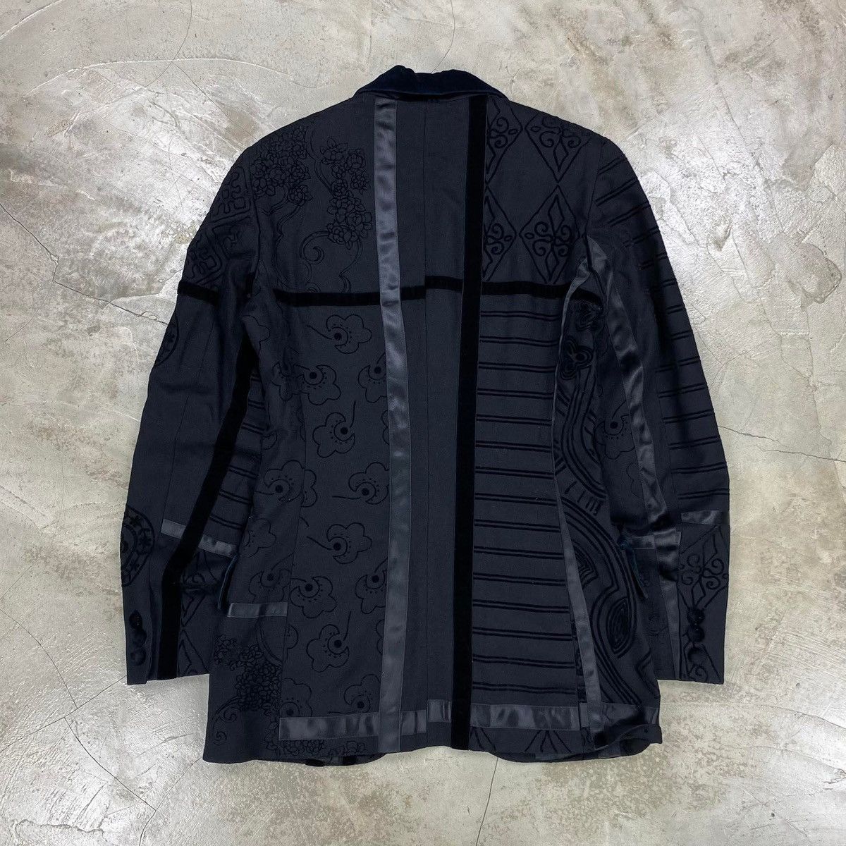 Dolce & Gabbana Archive FW1997 Velvet Devoré Patchwork Blazer Size 38S - 10 Thumbnail