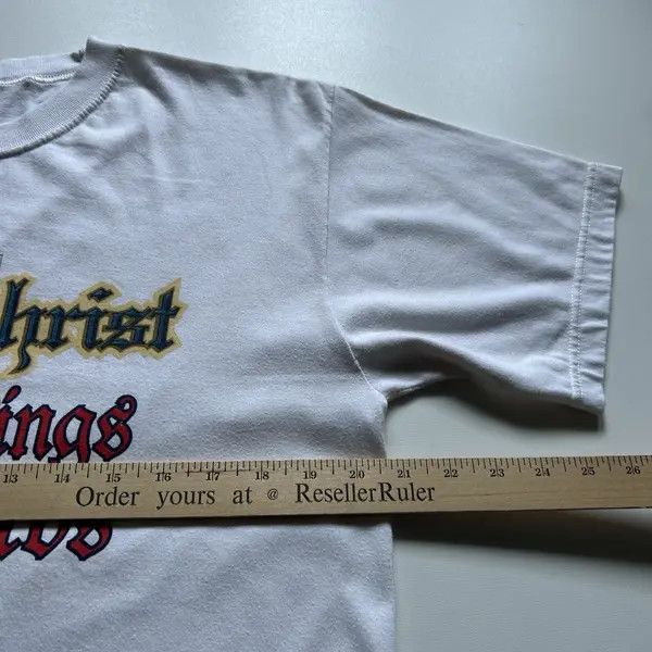 Vintage Vintage 90s Jesus Christ T Shirt Medium King Lord Art Rare Size US M / EU 48-50 / 2 - 5 Thumbnail