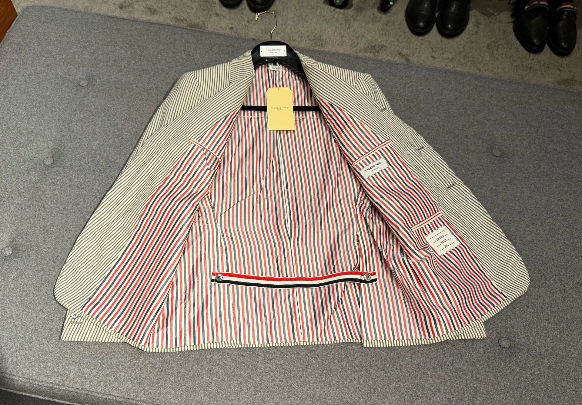 Thom Browne Thom Browne Classic Seersucker Suit Size 2 New Size US M / EU 48-50 / 2 - 4 Thumbnail