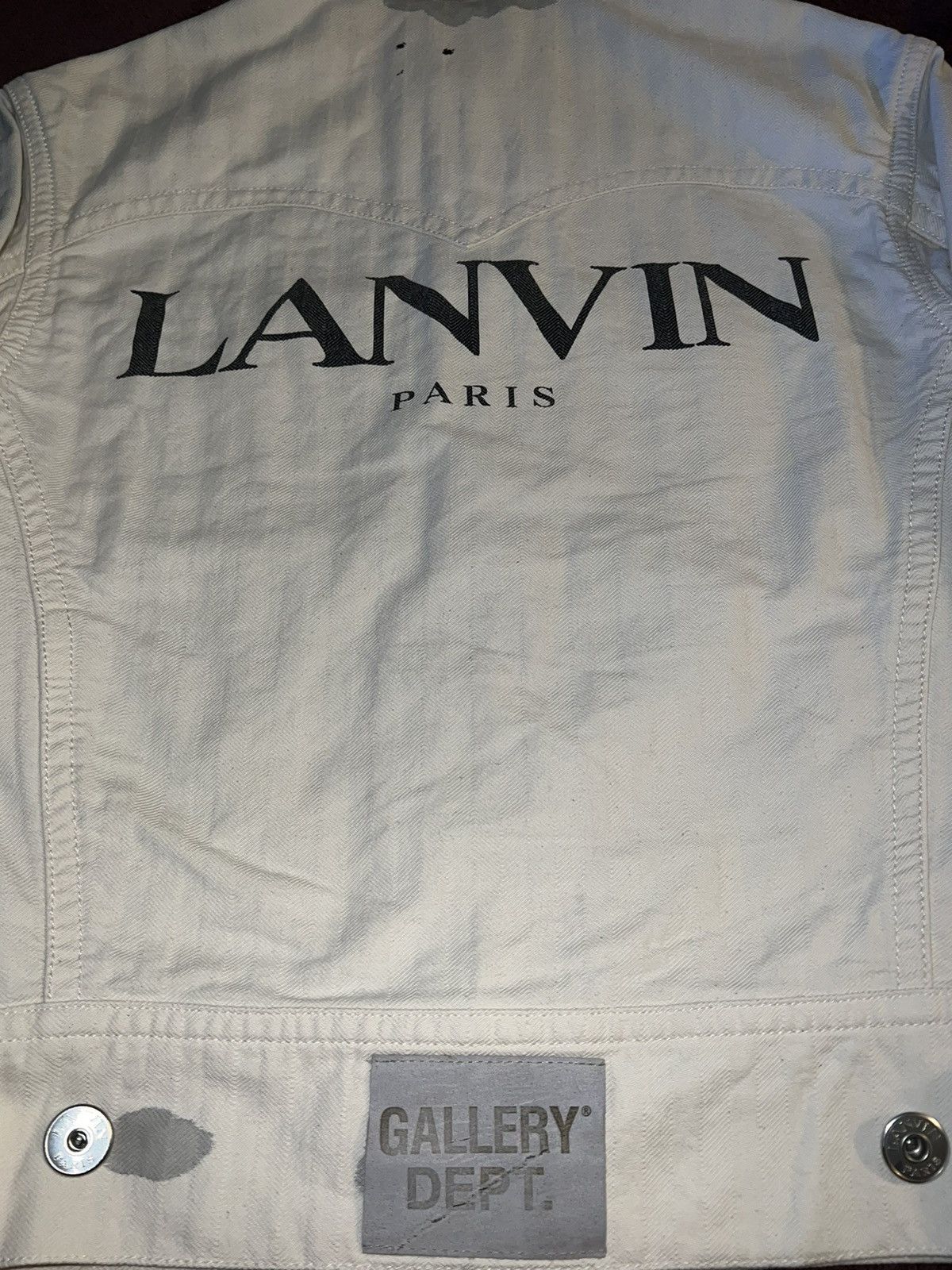 Gallery Dept. × Lanvin Lanvin X Gallery Dept. Paint Splatter Denim Jacket Size US S / EU 44-46 / 1 - 3 Thumbnail