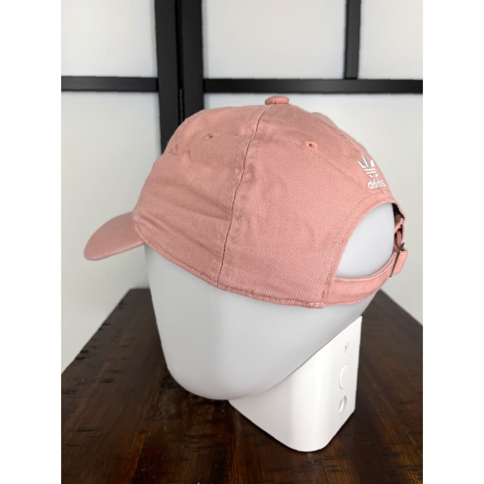 Adidas Adidas Hat Cap Strap Back Womens One Size Pink 3 Stripe Cotton Trefoil Twill Size ONE SIZE - 5 Thumbnail