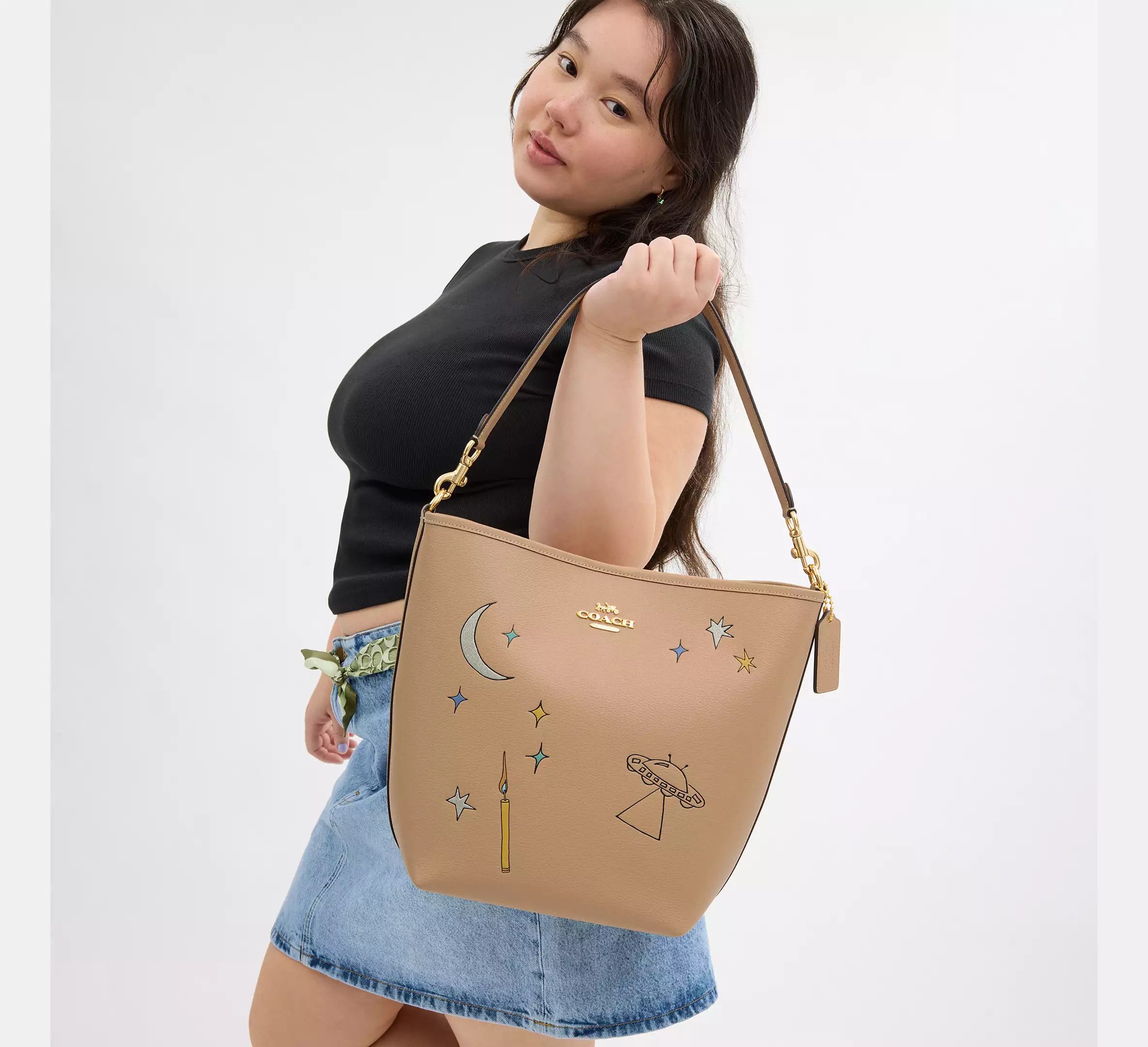 Coach Coach X Observed By Us City Large Bucket Bag CU390 Size ONE SIZE - 8 Thumbnail