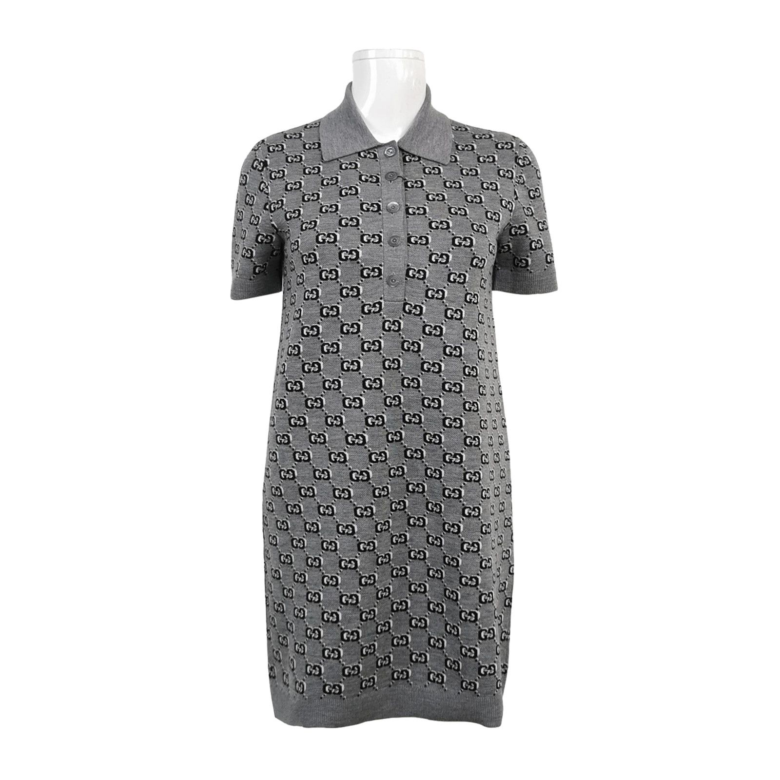 Gucci Gucci GG Logo Knit Dress Size XS Size XS / US 0-2 / IT 36-38 - 1 Thumbnail