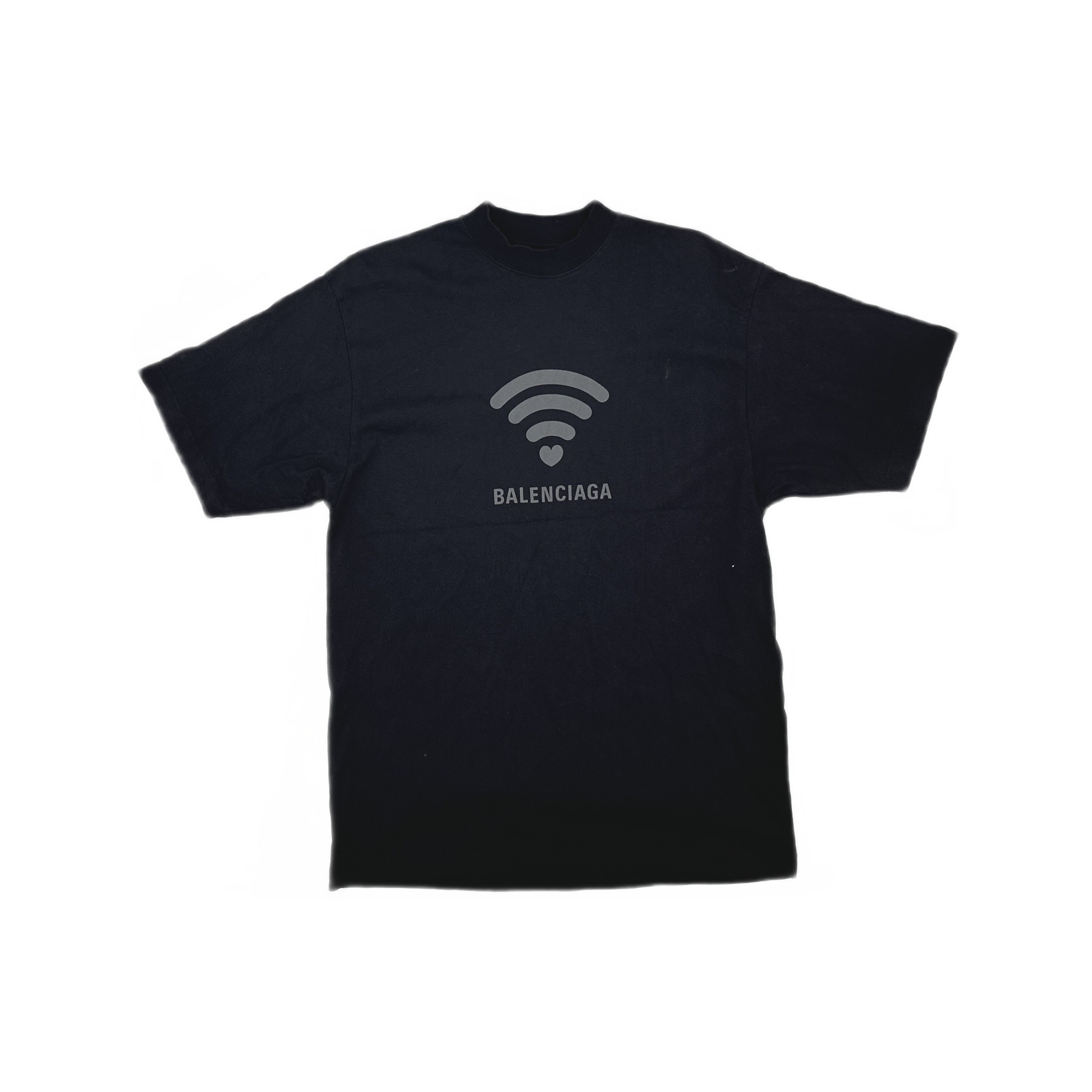 Balenciaga Balenciaga Heart Wi-Fi Logo T-Shirt Size XXS Size US XXS / EU 40 - 1 Thumbnail