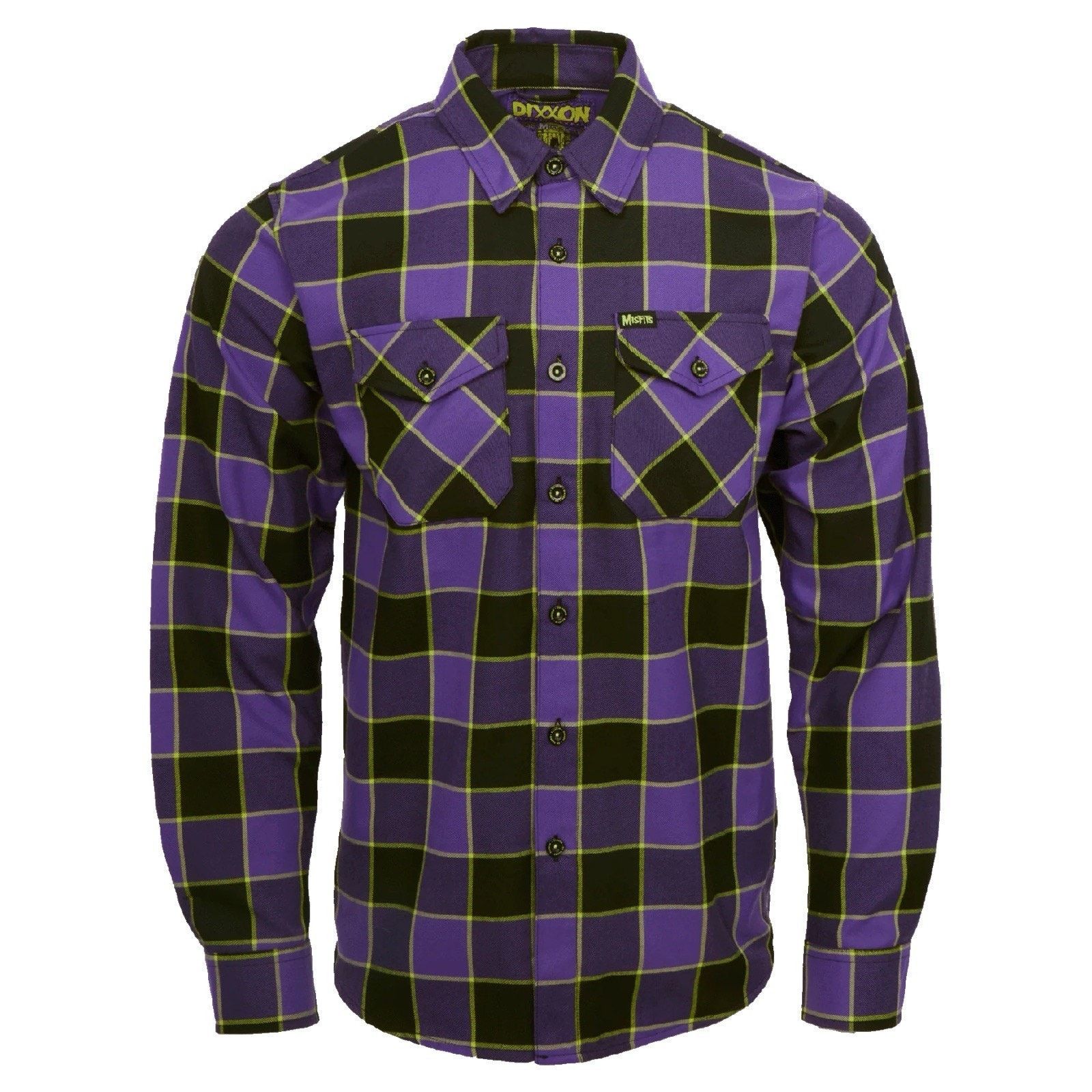 Dixxon Dixxon MISFITS Flannel XL Earth AD Men's Danzig Purple Plaid Size US XL / EU 56 / 4 - 1 Thumbnail