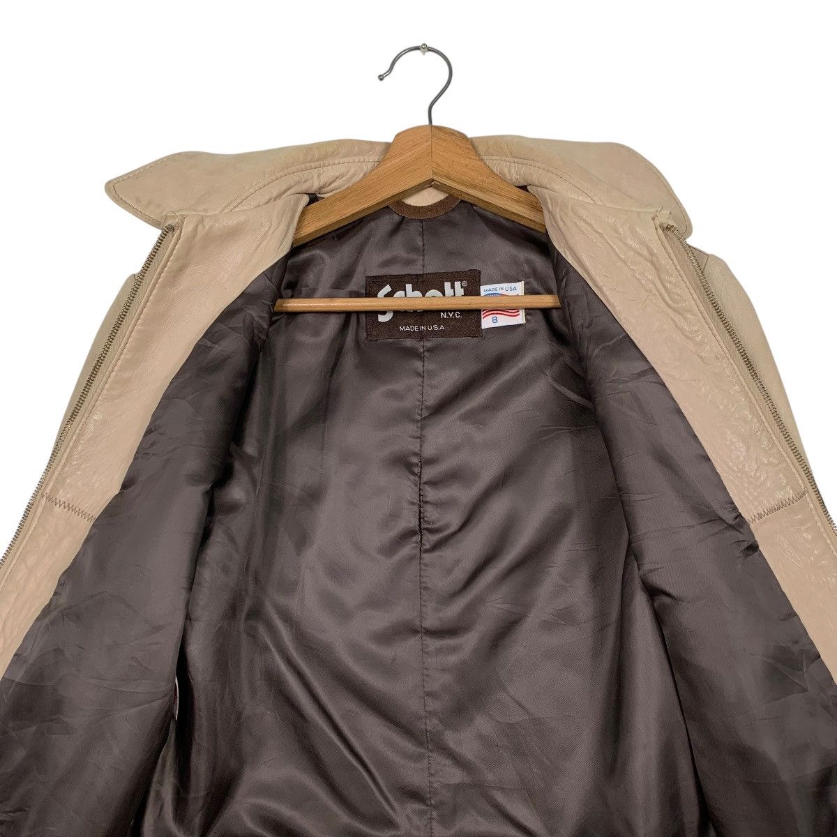 Schott Vintage 80s Schott Nyc Leather Jacket Size M / US 6-8 / IT 42-44 - 12 Thumbnail