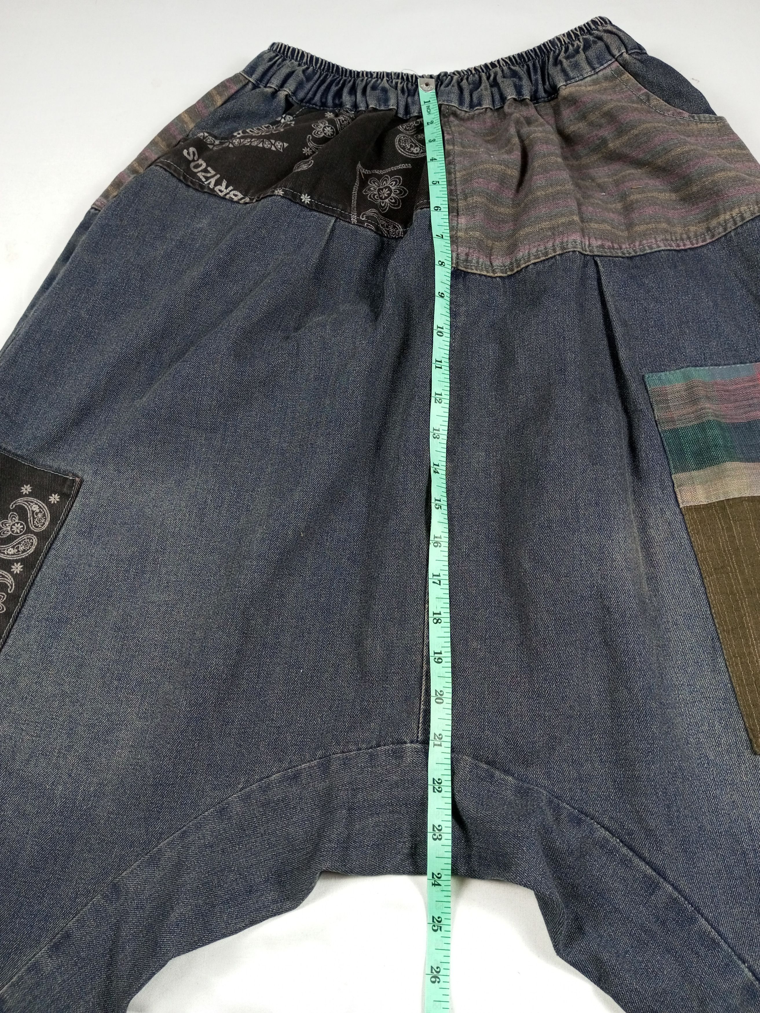 Japanese Brand Y2K Kapital Boro Style Patchwork Harem Pant Size US 30 / EU 46 - 10 Thumbnail
