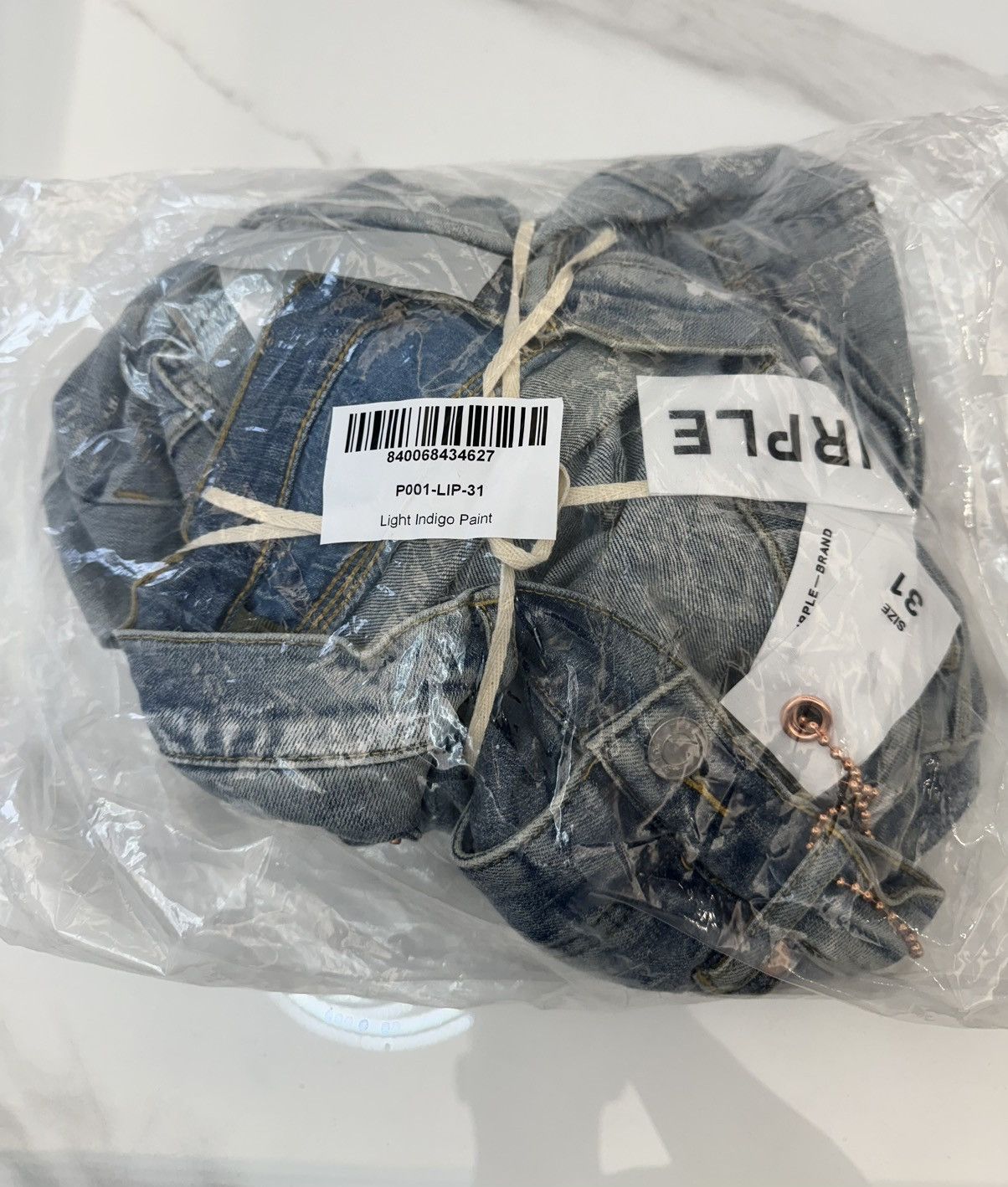Purple P001 Light Indigo Paint Size US 31 - 11 Thumbnail