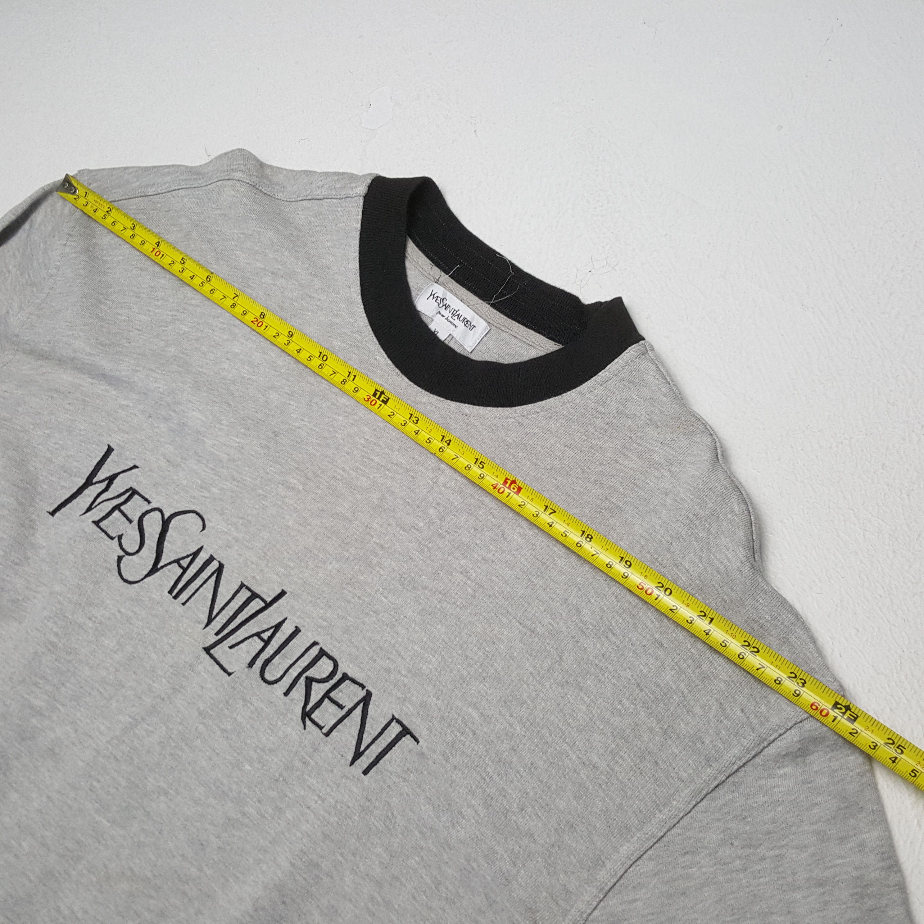 Vintage × Yves Saint Laurent Vintage YVES SAINT LAURENT Italian Fashion Brand T-Shirts Size US XL / EU 56 / 4 - 4 Thumbnail