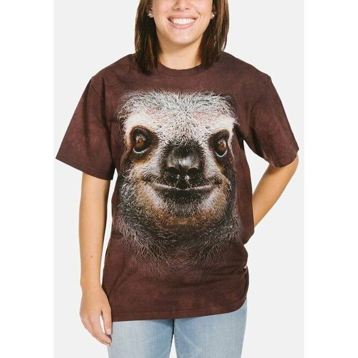 The Mountain Sloth Face Graphic T-Shirt, real look Short Sleeve Size L Size L / US 10 / IT 46 - 1 Preview