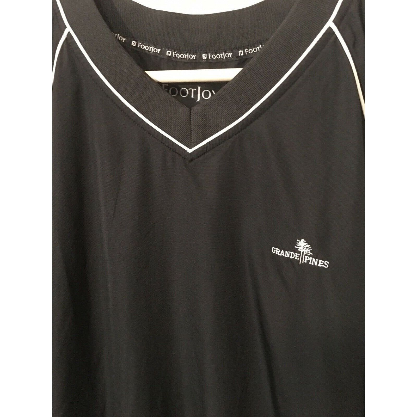 Footjoy FOOTJOY Men’s Sz L, Black Pullover w Zipper Pockets, Jacket, Size US L / EU 52-54 / 3 - 3 Thumbnail