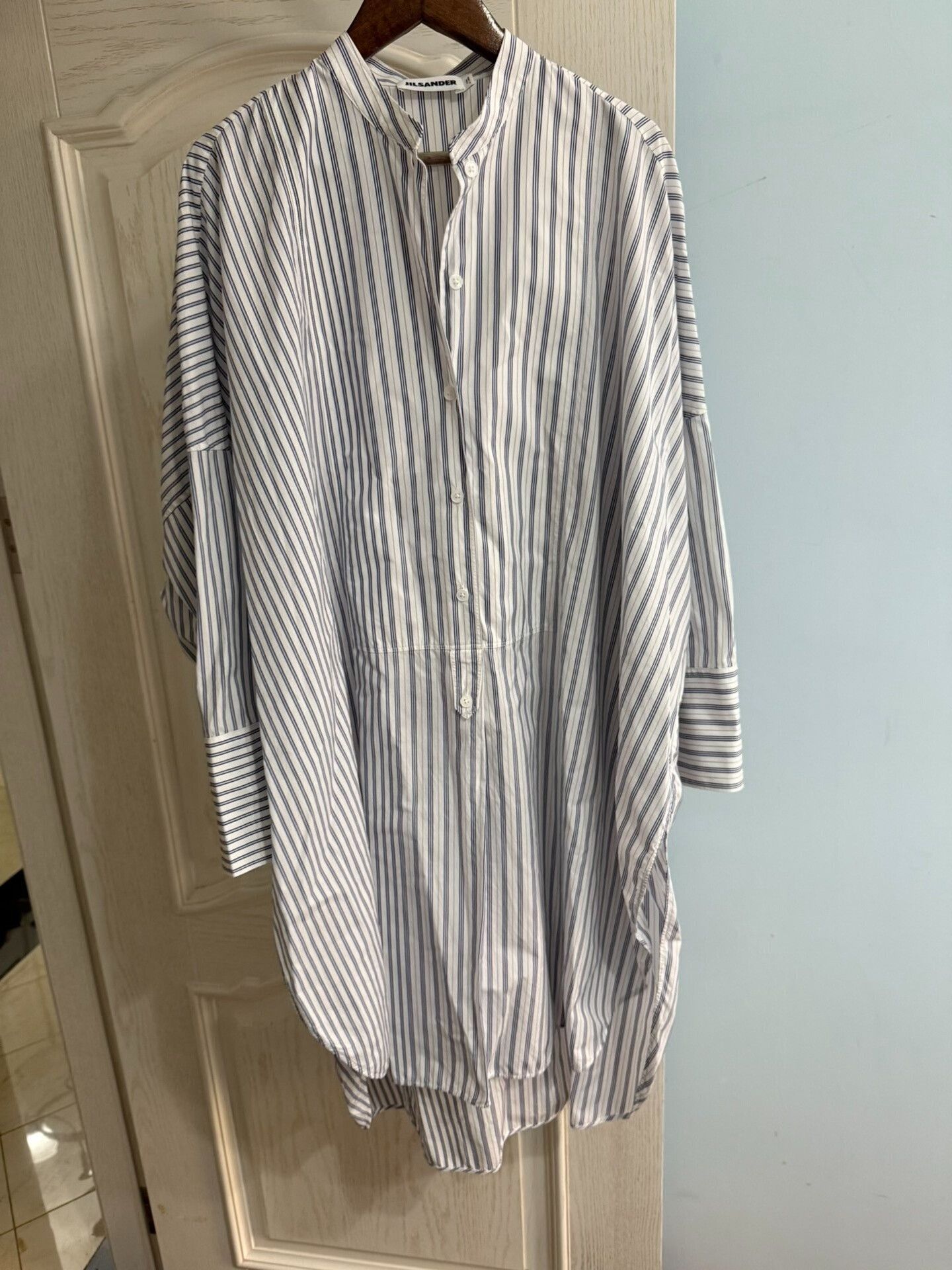 Jil Sander Jil Sander Long Striped Shirt Dress Size S / US 4 / IT 40 - 1 Thumbnail