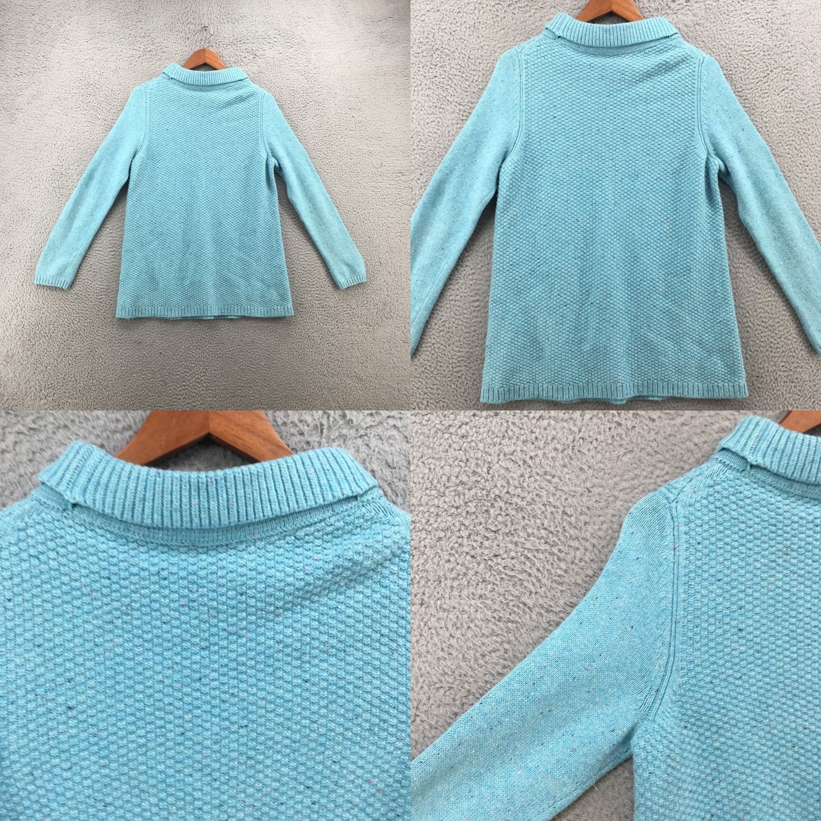 Talbots Talbots Sweater Shirt Women's L Teal Mock Neck Pullover Casual Long Sleeve Knit Regular Modern Sleek Knitwear Size L / US 10 / IT 46 - 8 Thumbnail