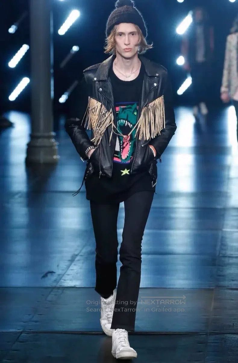 Saint Laurent Paris Saint Laurent Paris Suede Lace-Up Multi-Zipper Fringe Leat Size US S / EU 44-46 / 1 - 9 Thumbnail