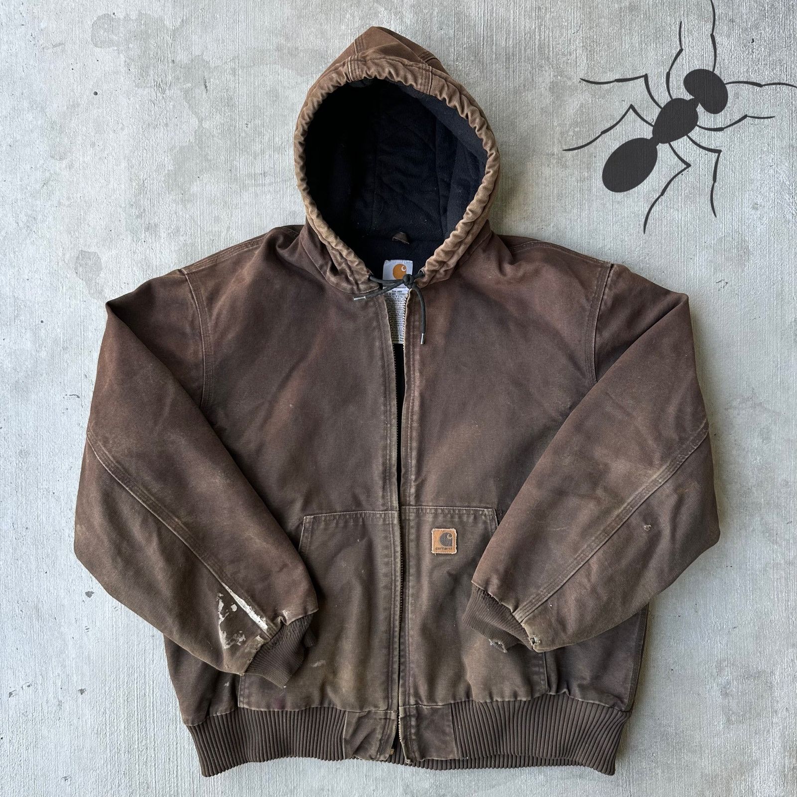Carhartt × Vintage Vintage Y2K Carhartt J130 DKB brown faded