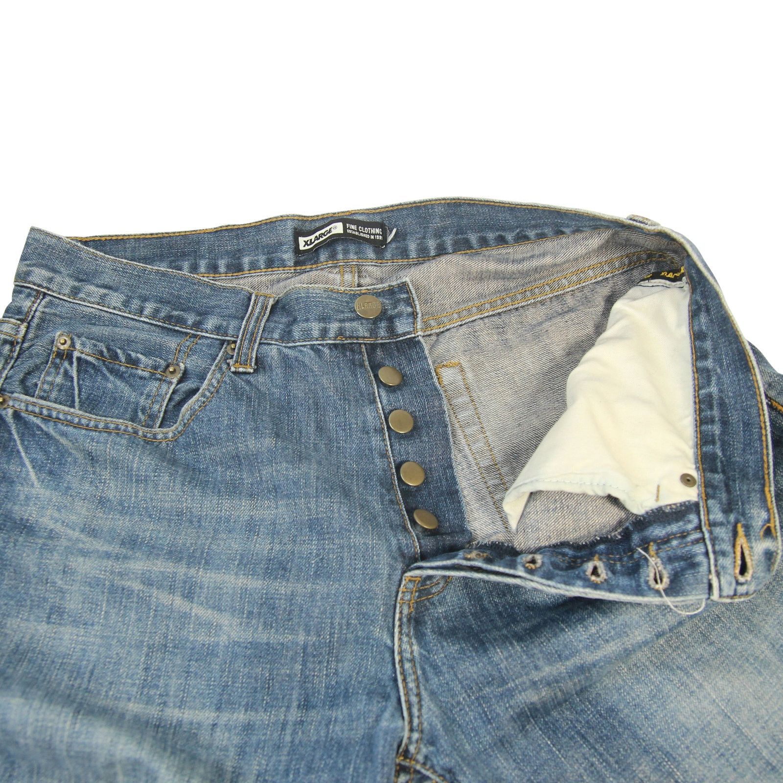 Vintage × Xlarge Vintage XLarge Pocket Spellout Jeans Size US 34 / EU 50 - 5 Thumbnail