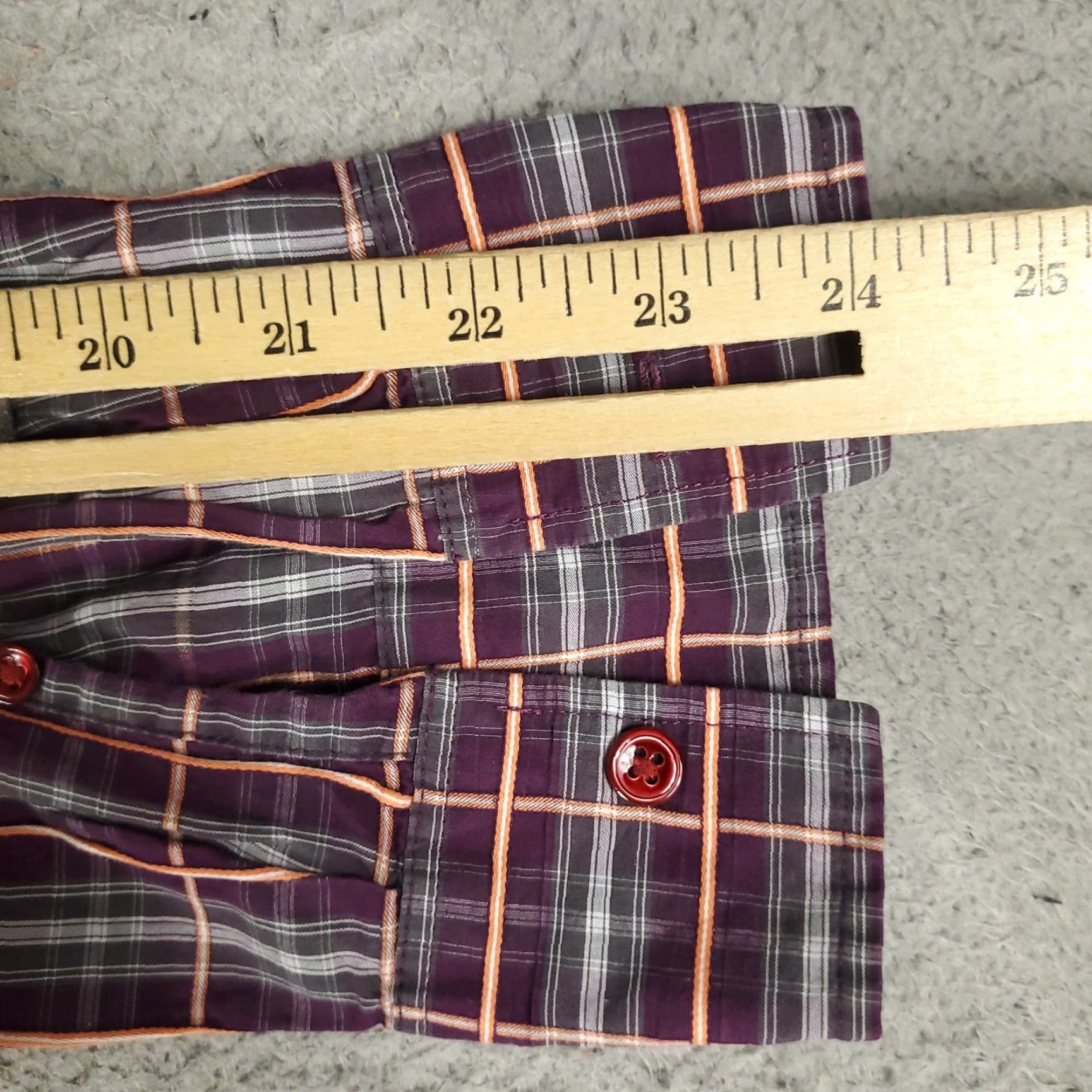 Faconnable VINTAGE Faconnable Shirt Mens Size M Purple Plaid Button-Up Long Sleeve/Casual/Business/Workwear Mens Shirt Size US M / EU 48-50 / 2 - 6 Thumbnail