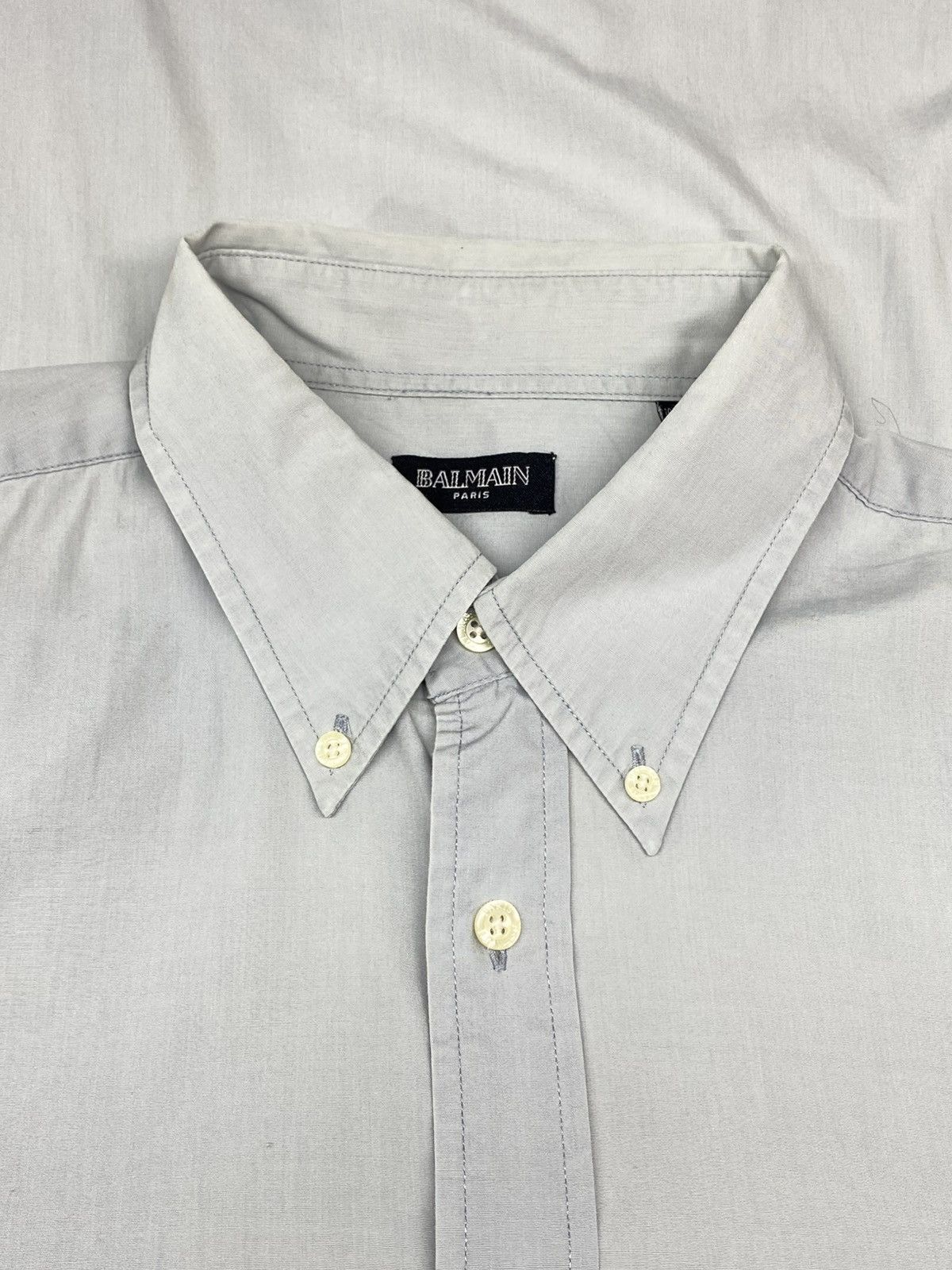 Balmain Balmain Paris Cotton Long Sleeve Shirt Size US L / EU 52-54 / 3 - 19 Thumbnail
