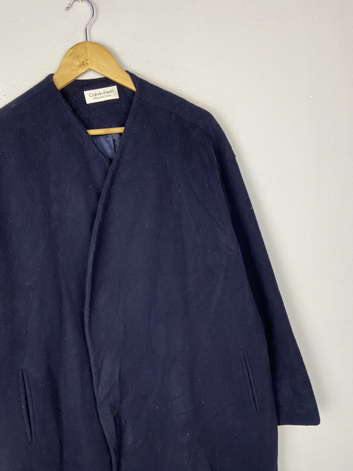 Calvin Klein CALVIN KLIEN COLLECTION OVERCOAT WOOLEN Size US L / EU 52-54 / 3 - 3 Thumbnail
