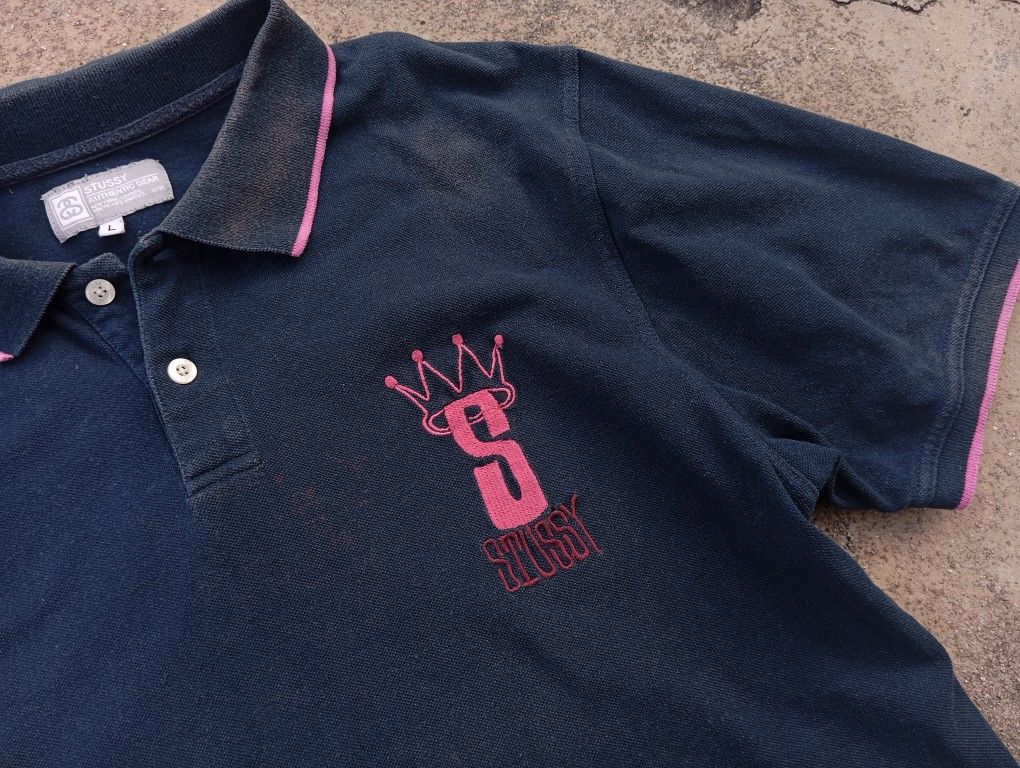 Stussy VTG Y2K 2000s Stussy 🎱🎲 Polo shirt embroidered 🪡 🧵 Size US M / EU 48-50 / 2 - 1 Thumbnail